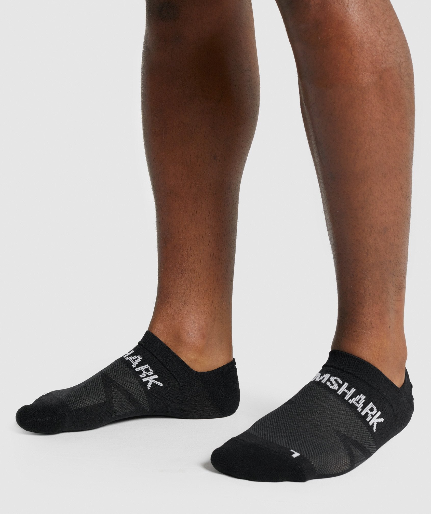 Black Men's Gymshark No Show Performance Socks | SJTWZL-136