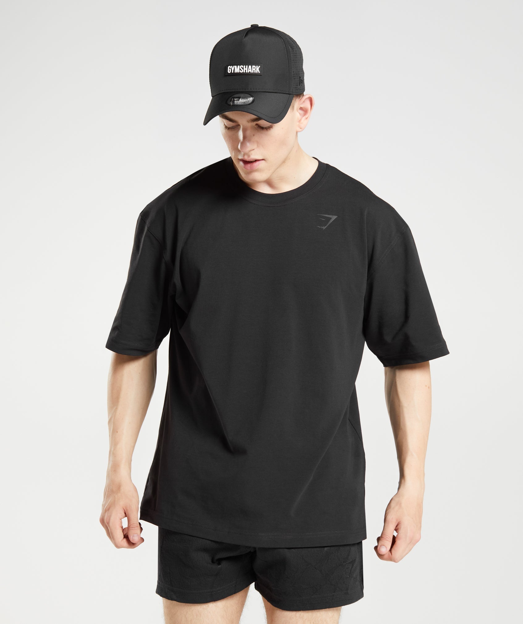 Black Men's Gymshark Power T Shirts | RHYSTE-928