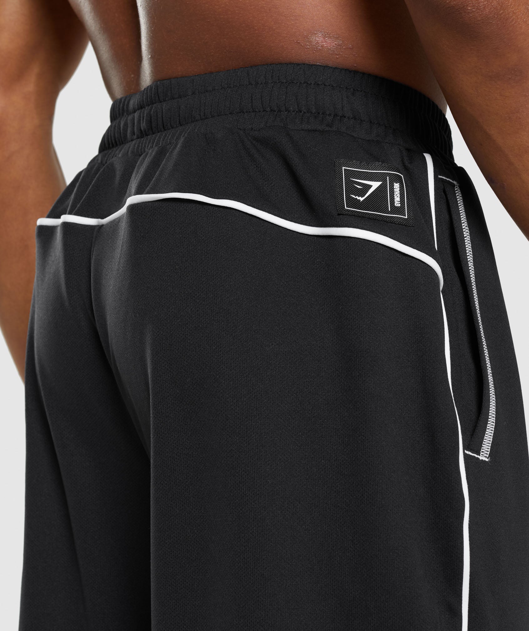 Black Men's Gymshark Recess Basketball Shorts | BLHGFU-928