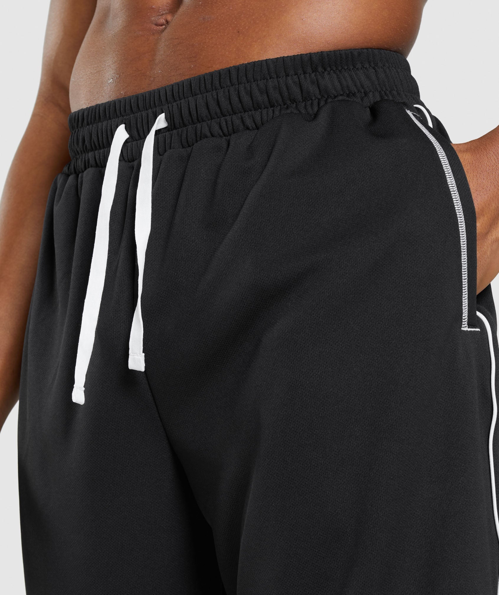 Black Men's Gymshark Recess Basketball Shorts | BLHGFU-928