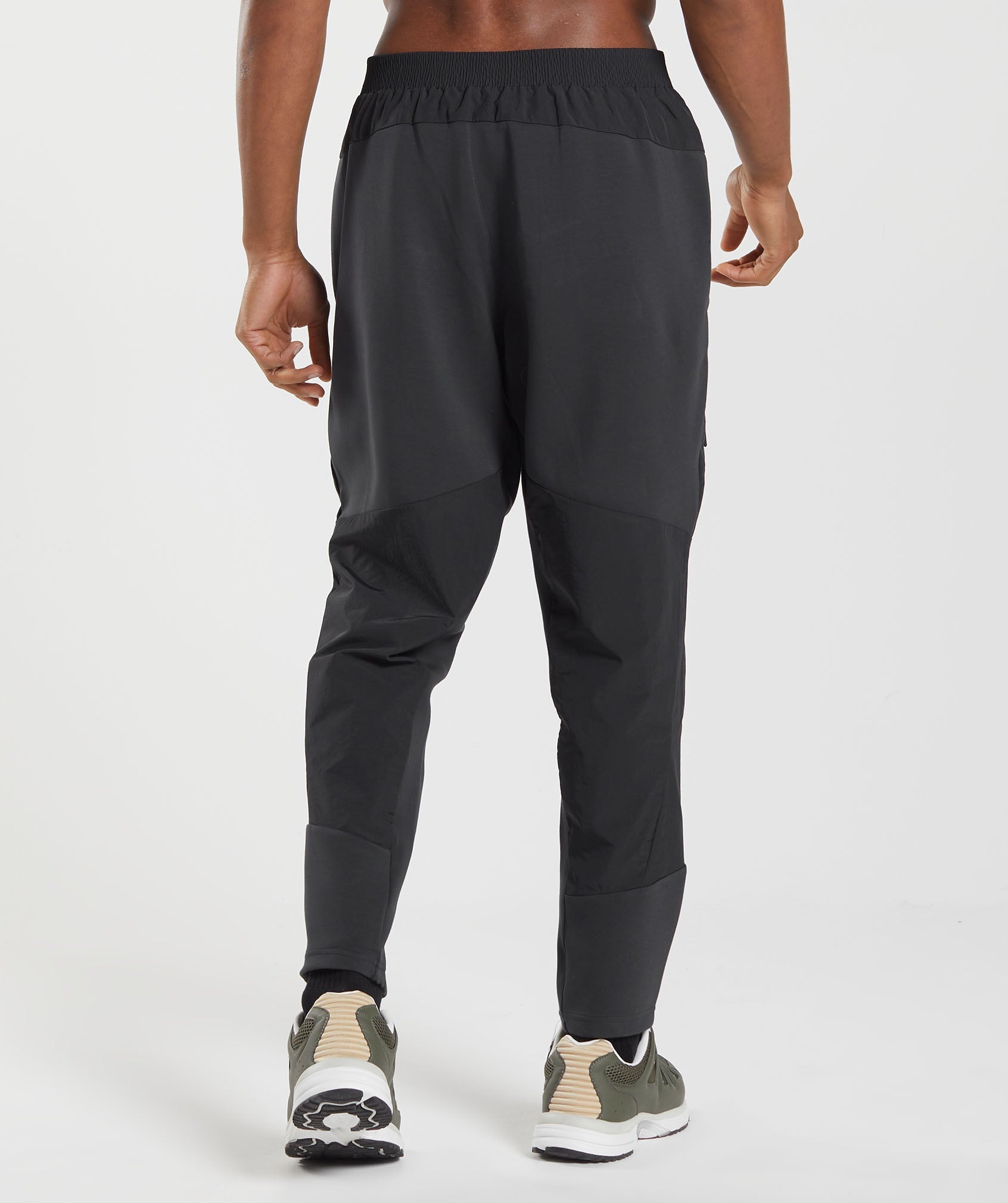 Black Men's Gymshark Retake Woven Jogger | SOPKRZ-658