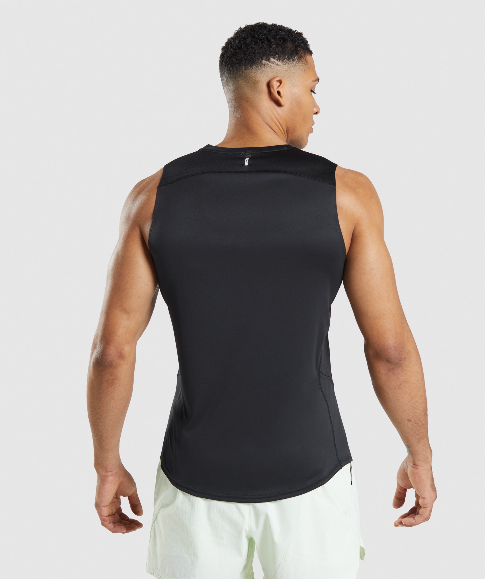 Black Men's Gymshark Speed Evolve Tanks | XIKOLJ-947