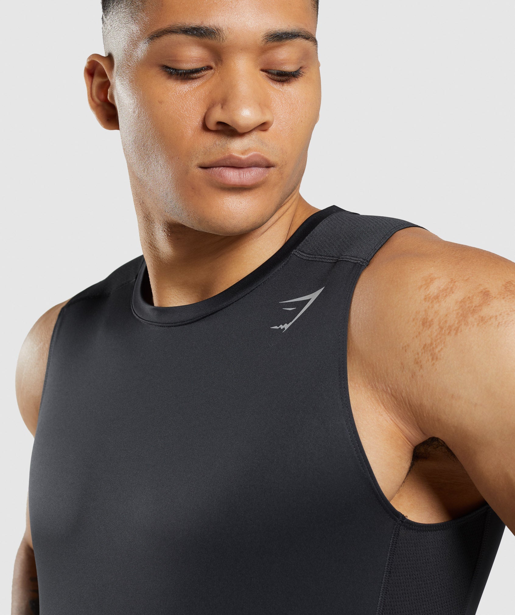 Black Men's Gymshark Speed Evolve Tanks | XIKOLJ-947