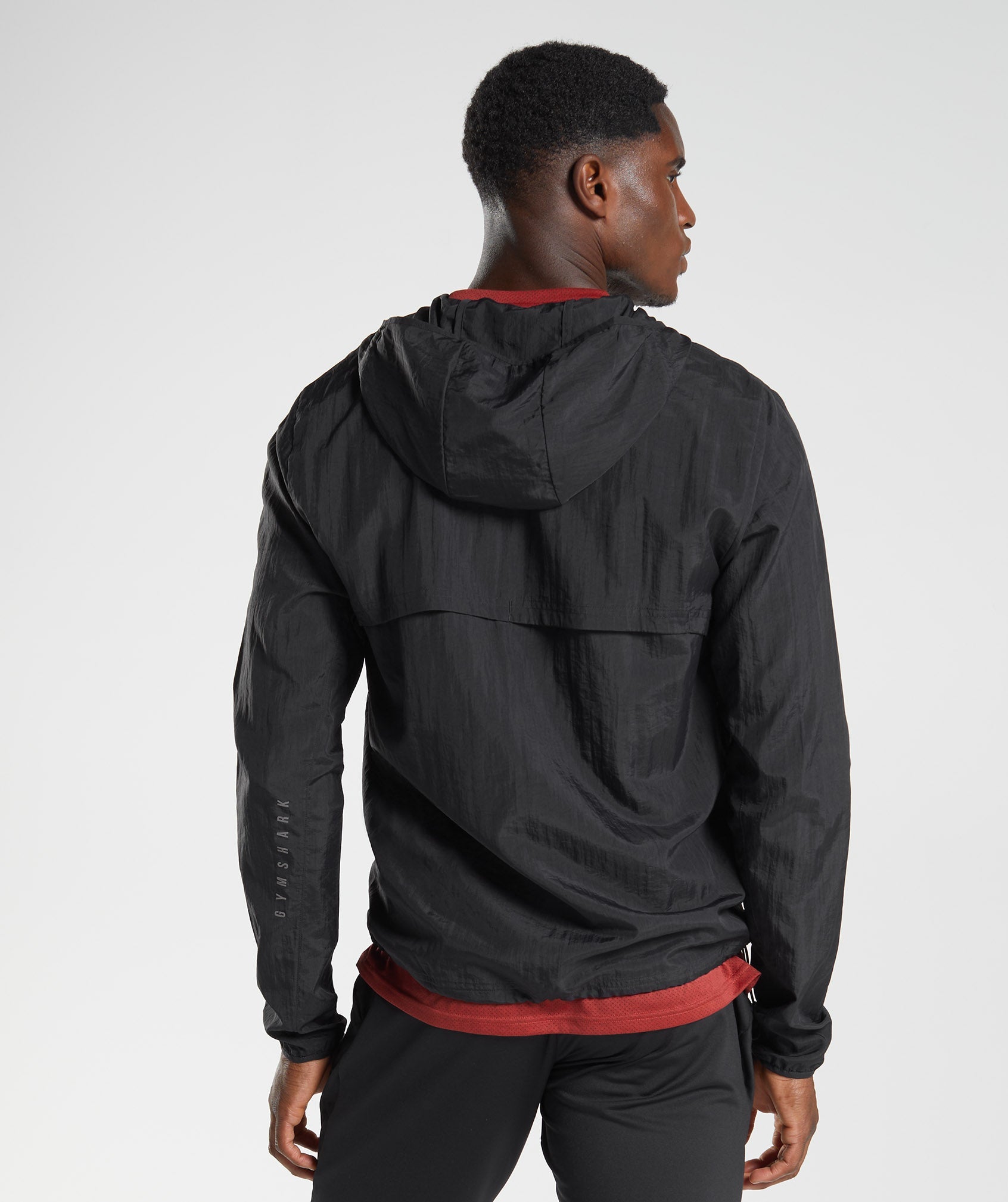 Black Men's Gymshark Sport Windbreaker | LPIMHB-458