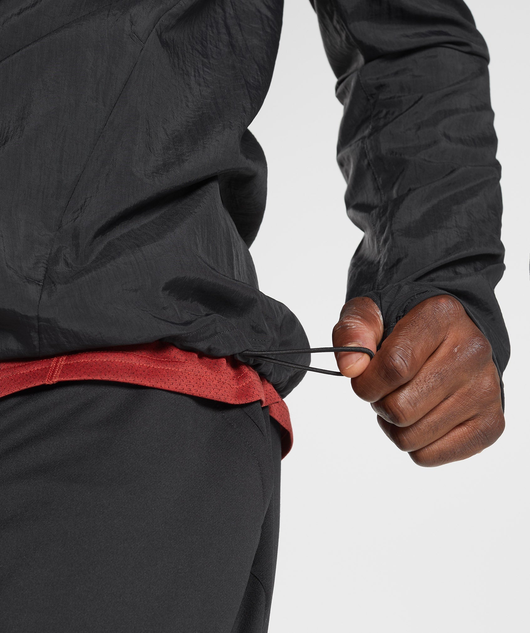 Black Men's Gymshark Sport Windbreaker | LPIMHB-458