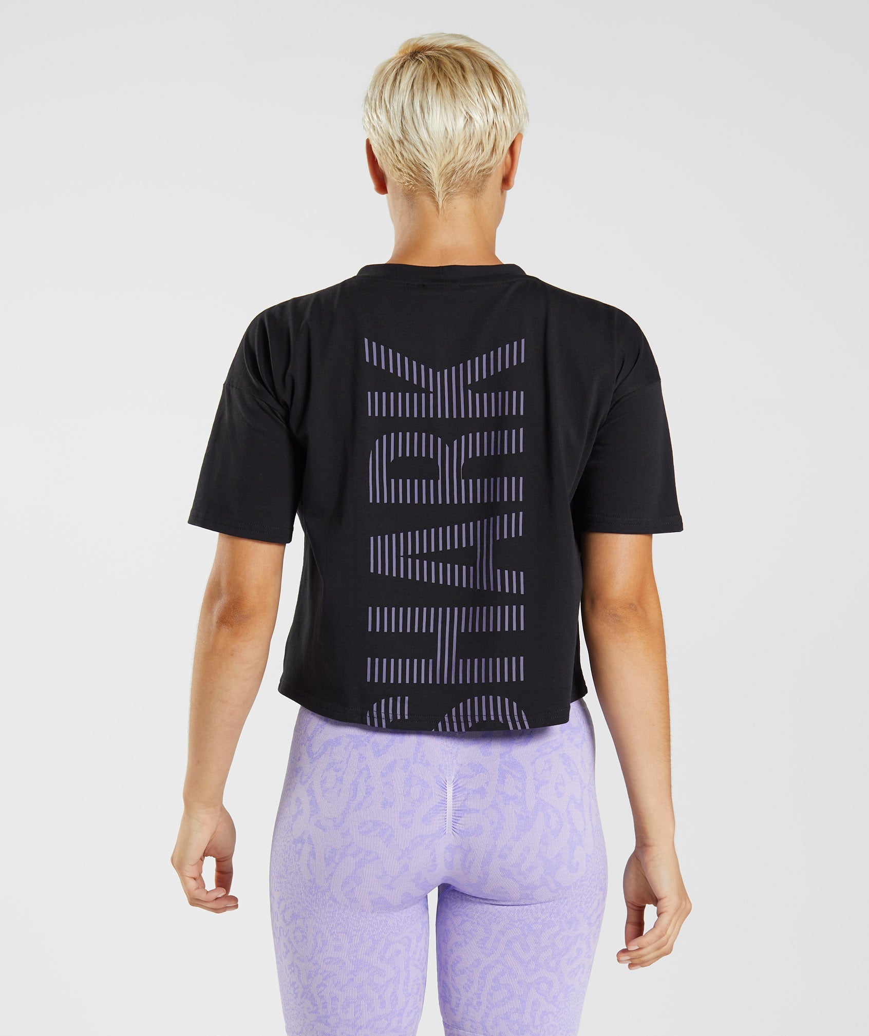 Black / Purple Women's Gymshark 315 Midi T Shirts | LUKIOE-134