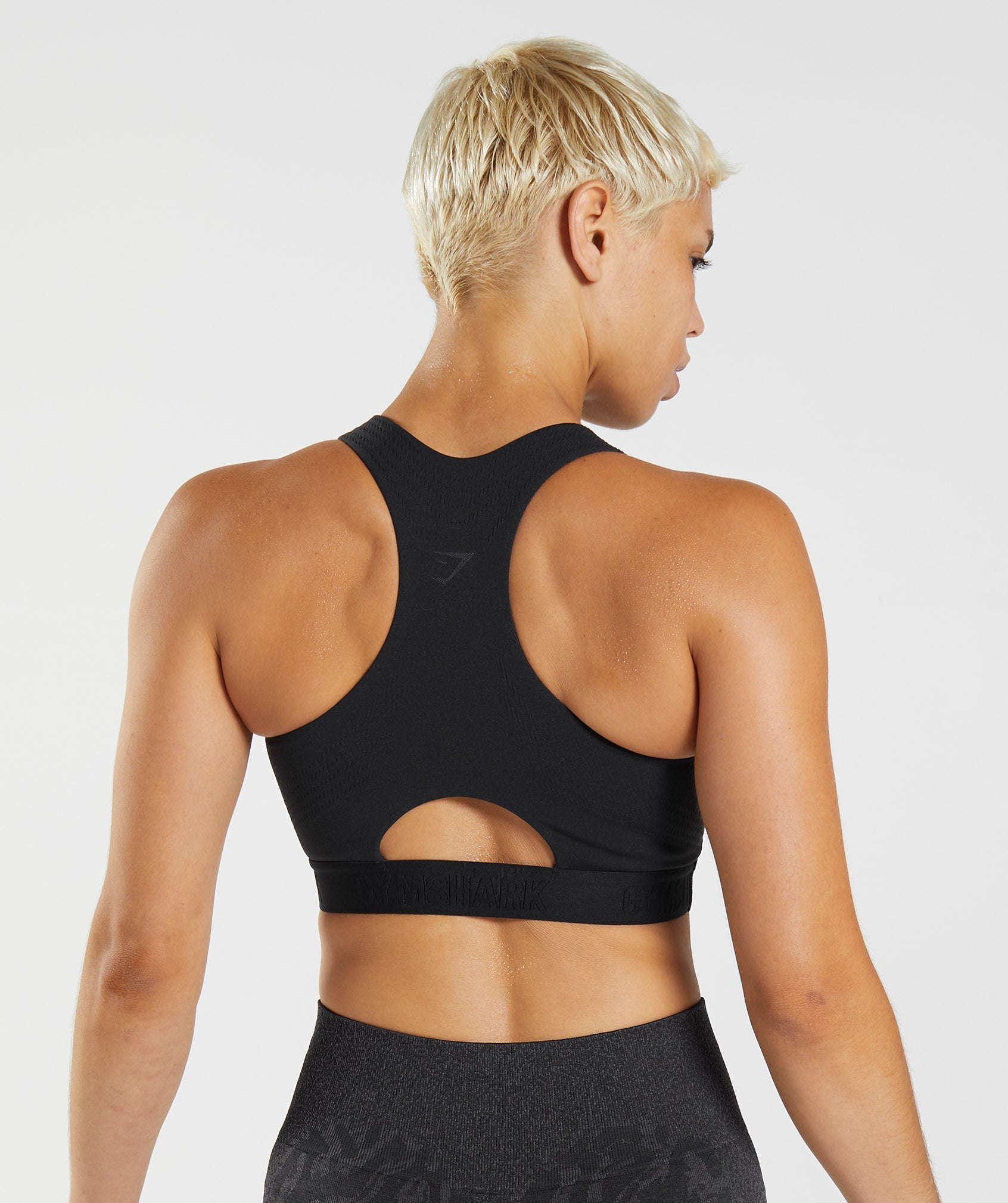 Black Women's Gymshark 315 Performance High Neck Sports Bra | IBXPUL-651