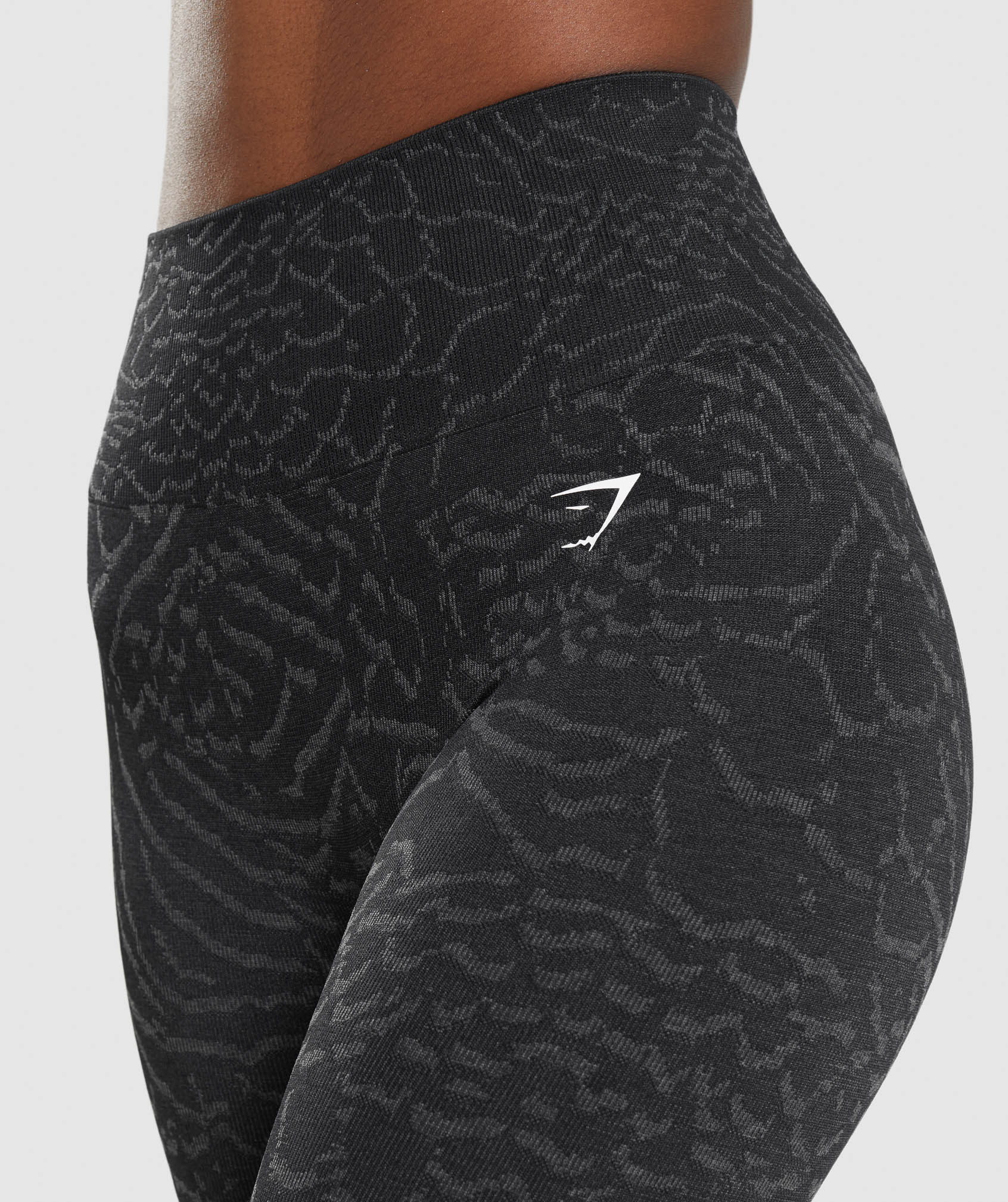 Black Women's Gymshark Adapt Animal Seamless Leggings | IWELBD-532