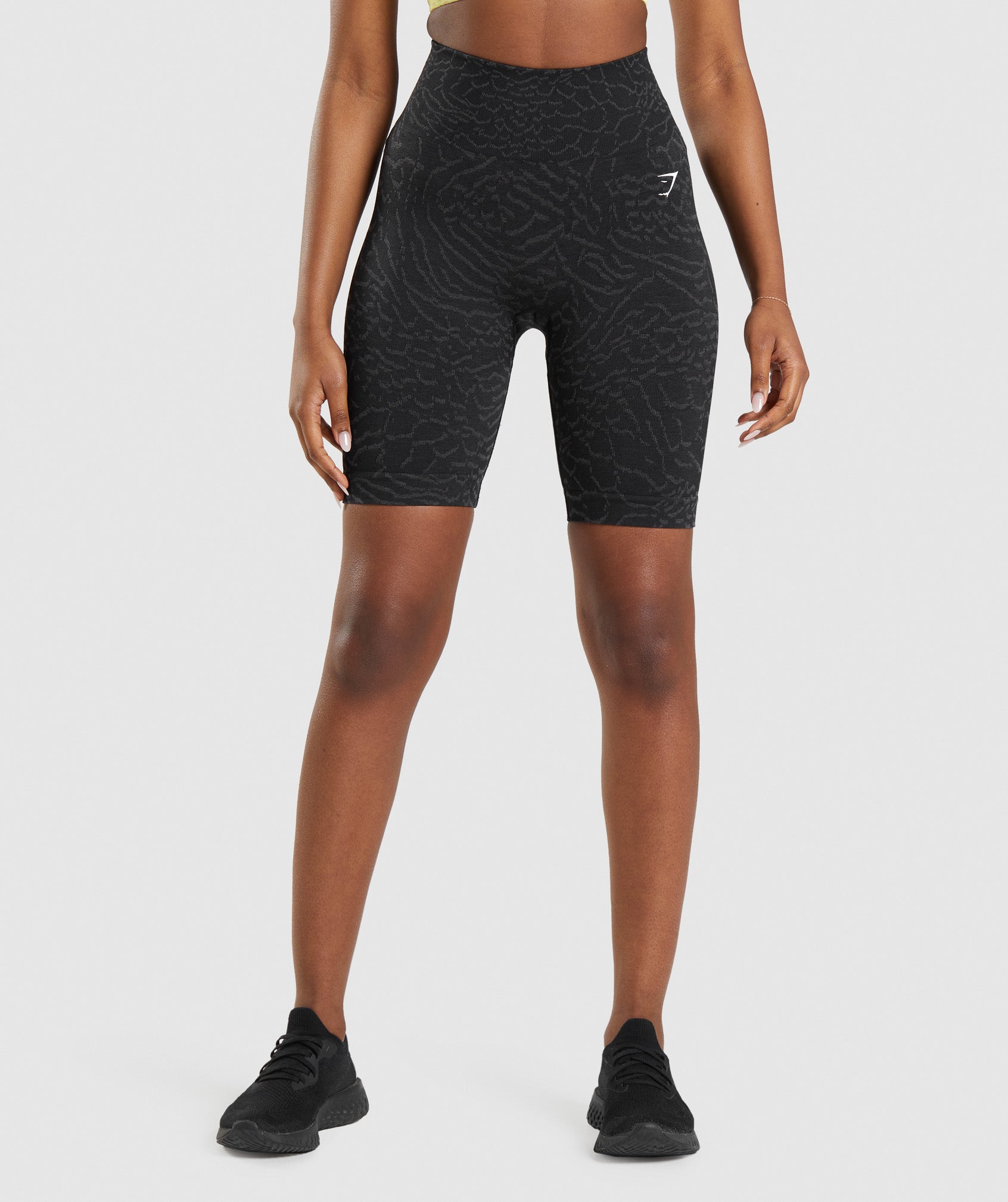 Black Women\'s Gymshark Adapt Animal Seamless Cycling Shorts | JGDSWQ-069