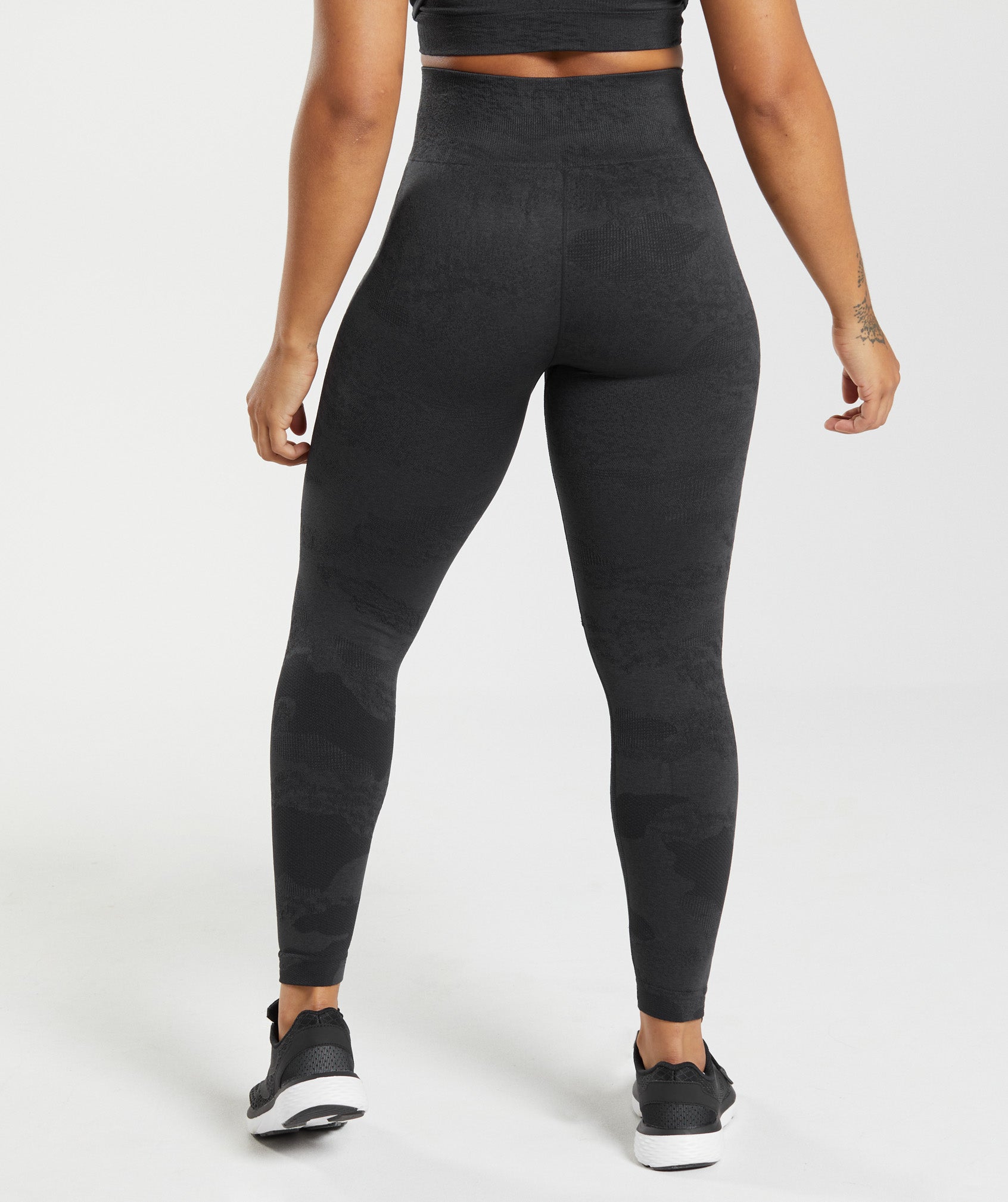 Black Women's Gymshark Adapt Camo Seamless Leggings | IRZDCX-279