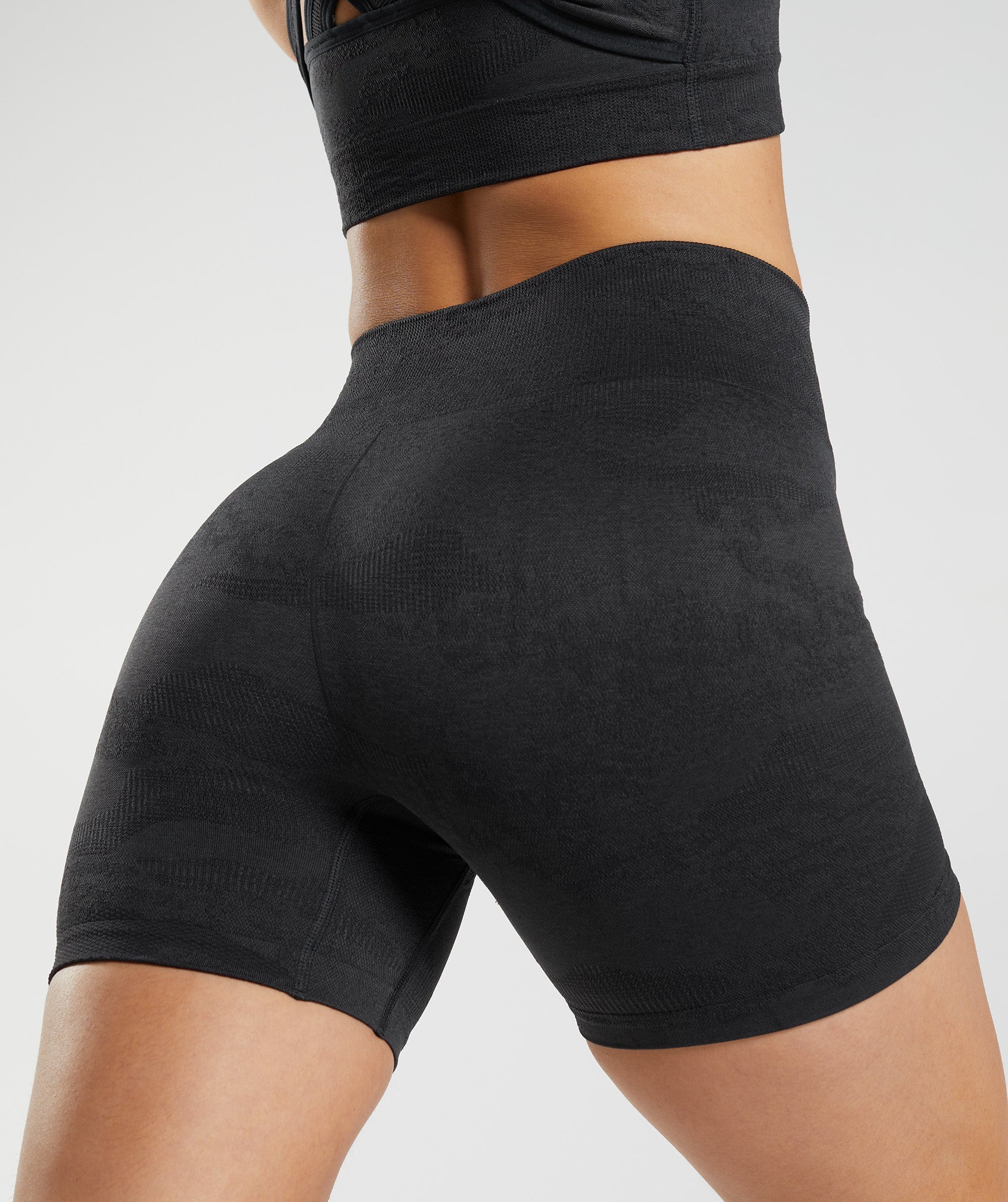 Black Women's Gymshark Adapt Camo Seamless Shorts | ZMKYRX-834