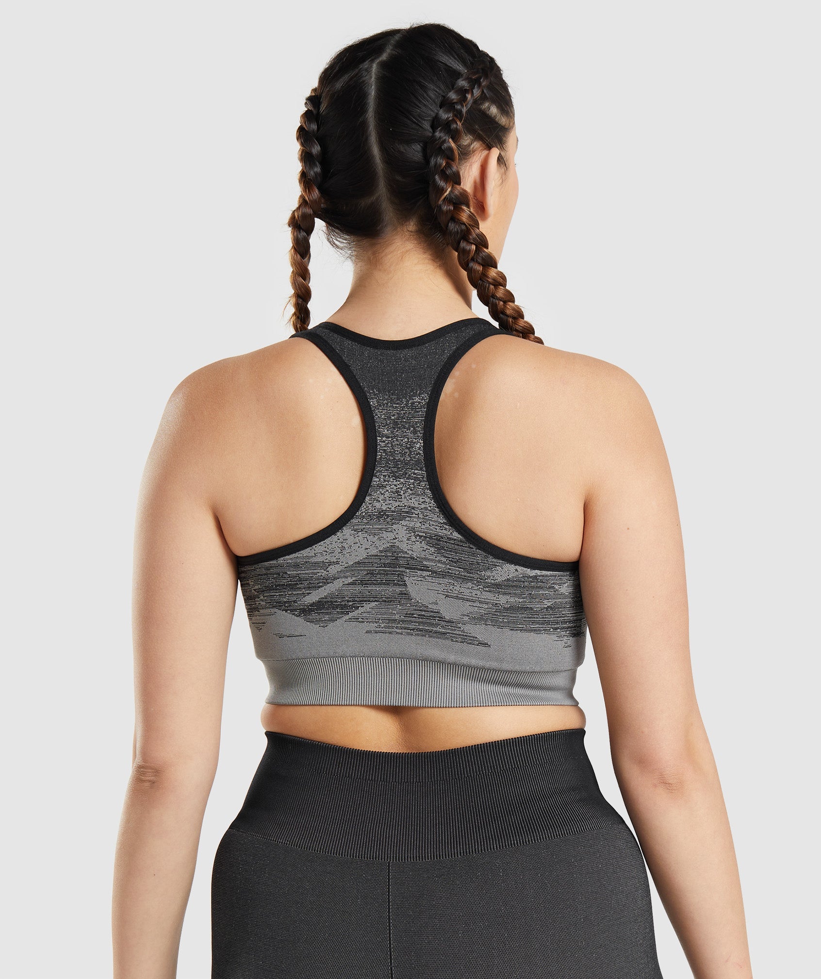 Black Women's Gymshark Adapt Ombre Seamless Sports Bra | MLEAQW-386