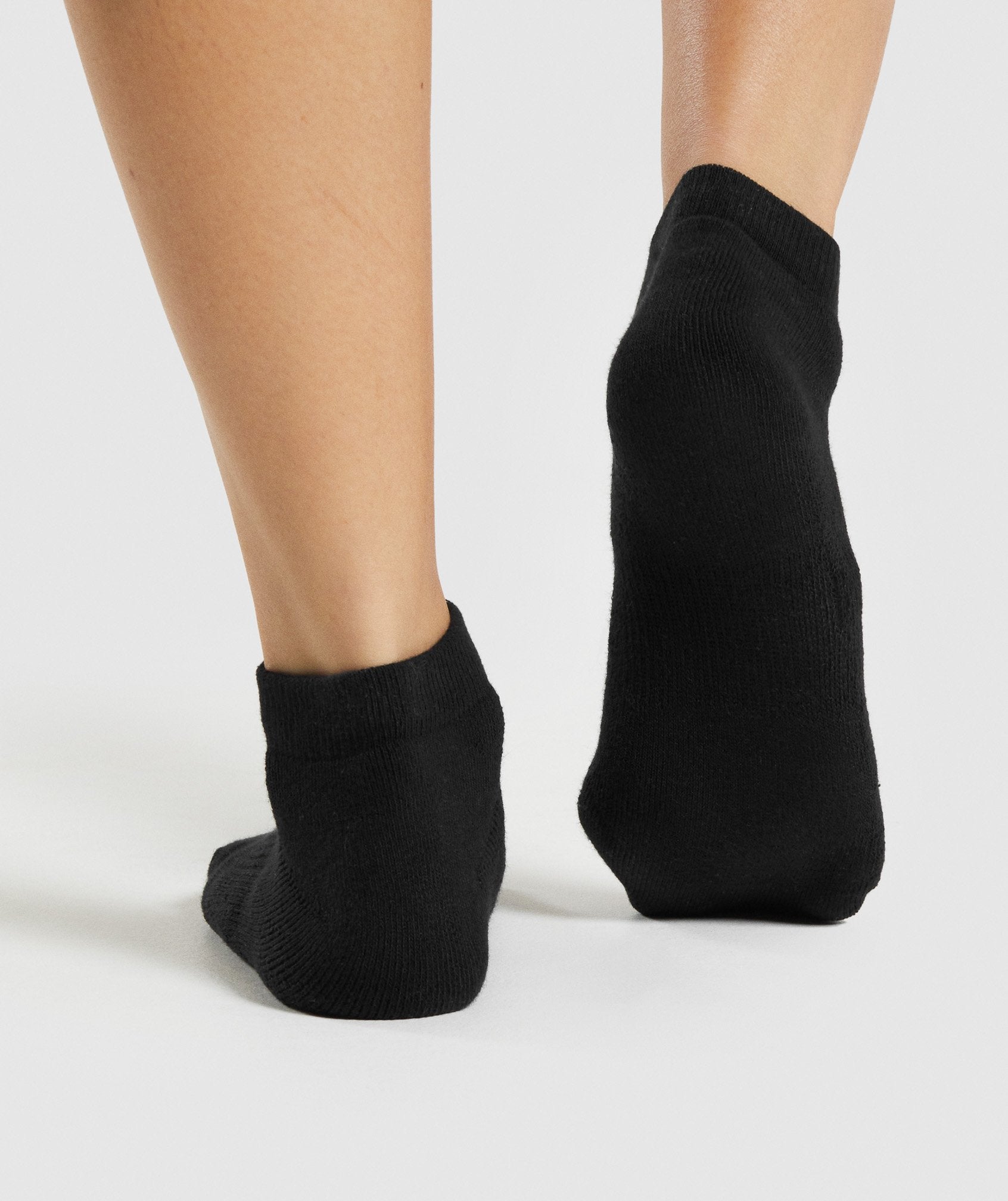 Black Women's Gymshark Ankle 3pk Socks | NAGEYT-129