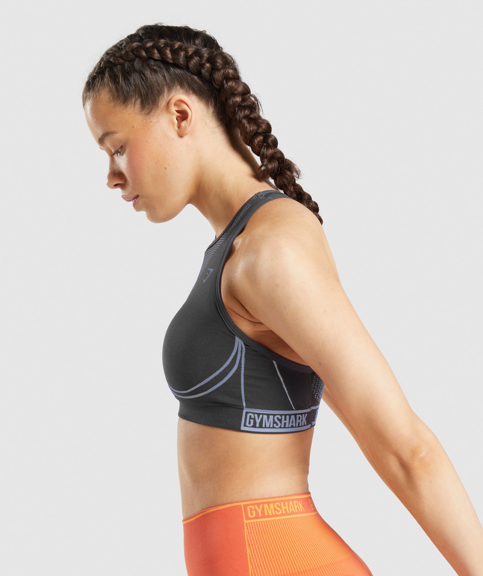 Black Women's Gymshark Apex Seamless Sports Bra | DFIPKE-734