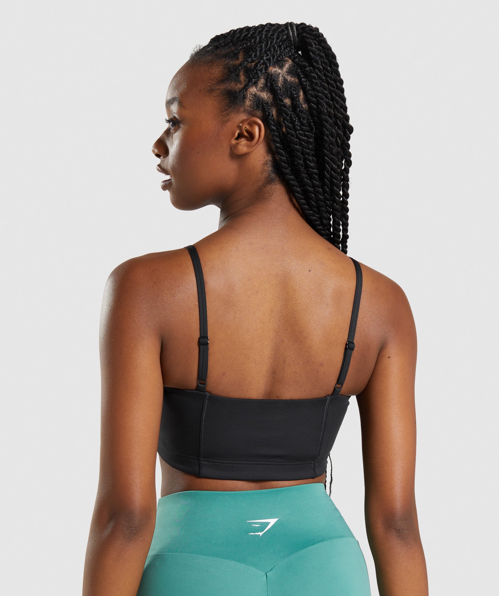 Black Women's Gymshark Bandeau Sports Bra | EFSITO-425