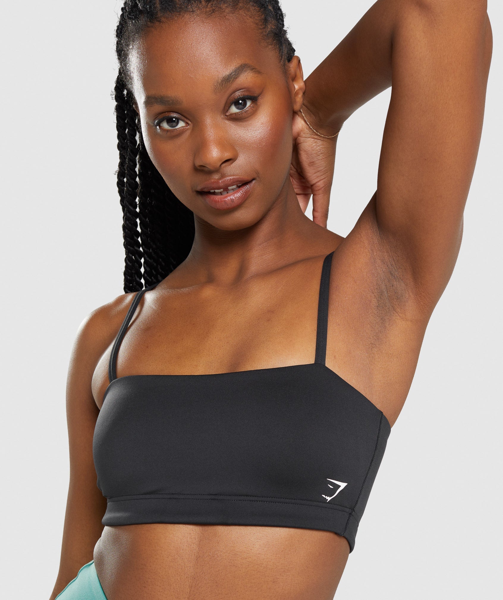 Black Women's Gymshark Bandeau Sports Bra | EFSITO-425