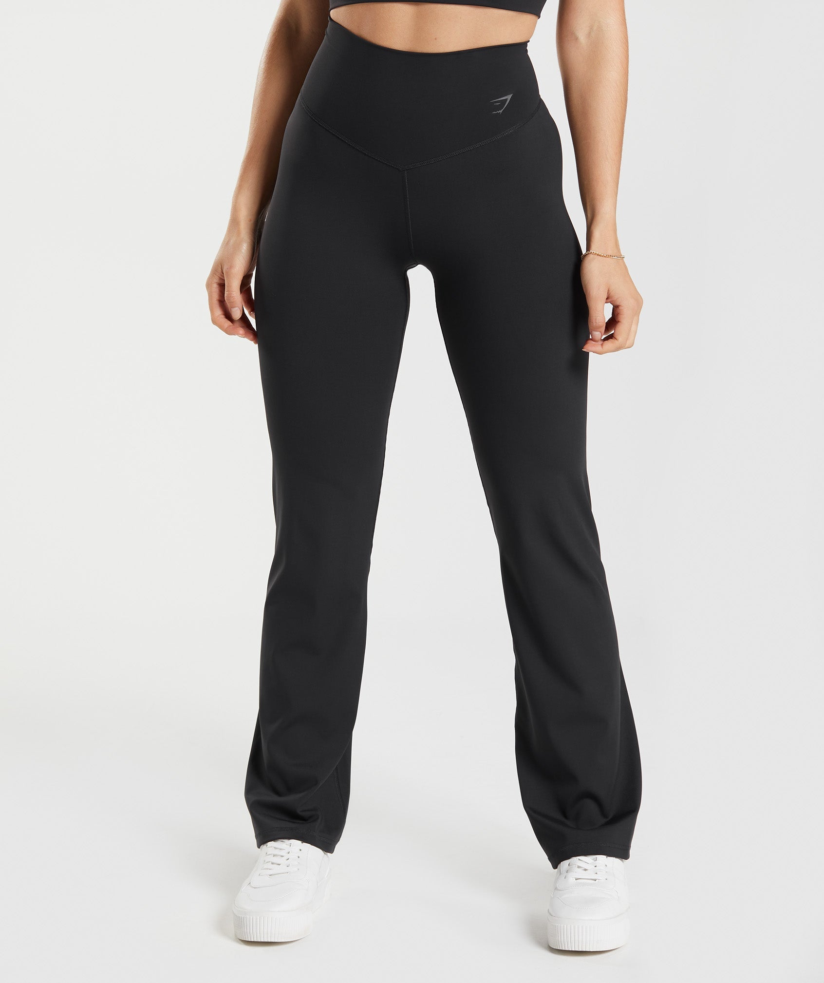 Black Women\'s Gymshark Elevate Flared Leggings | GARIPL-234