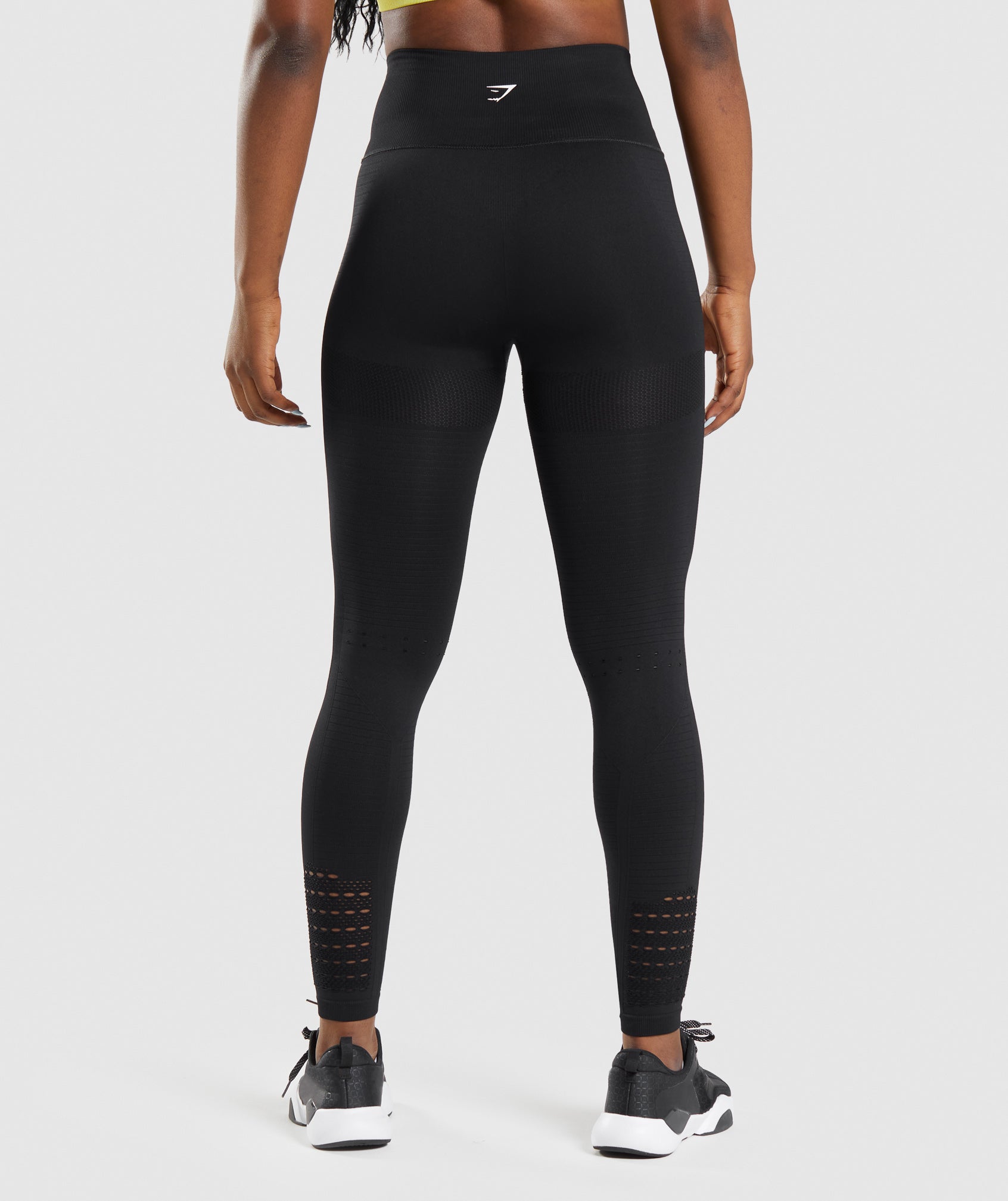 Black Women's Gymshark Energy Seamless Leggings | DOPFBR-685