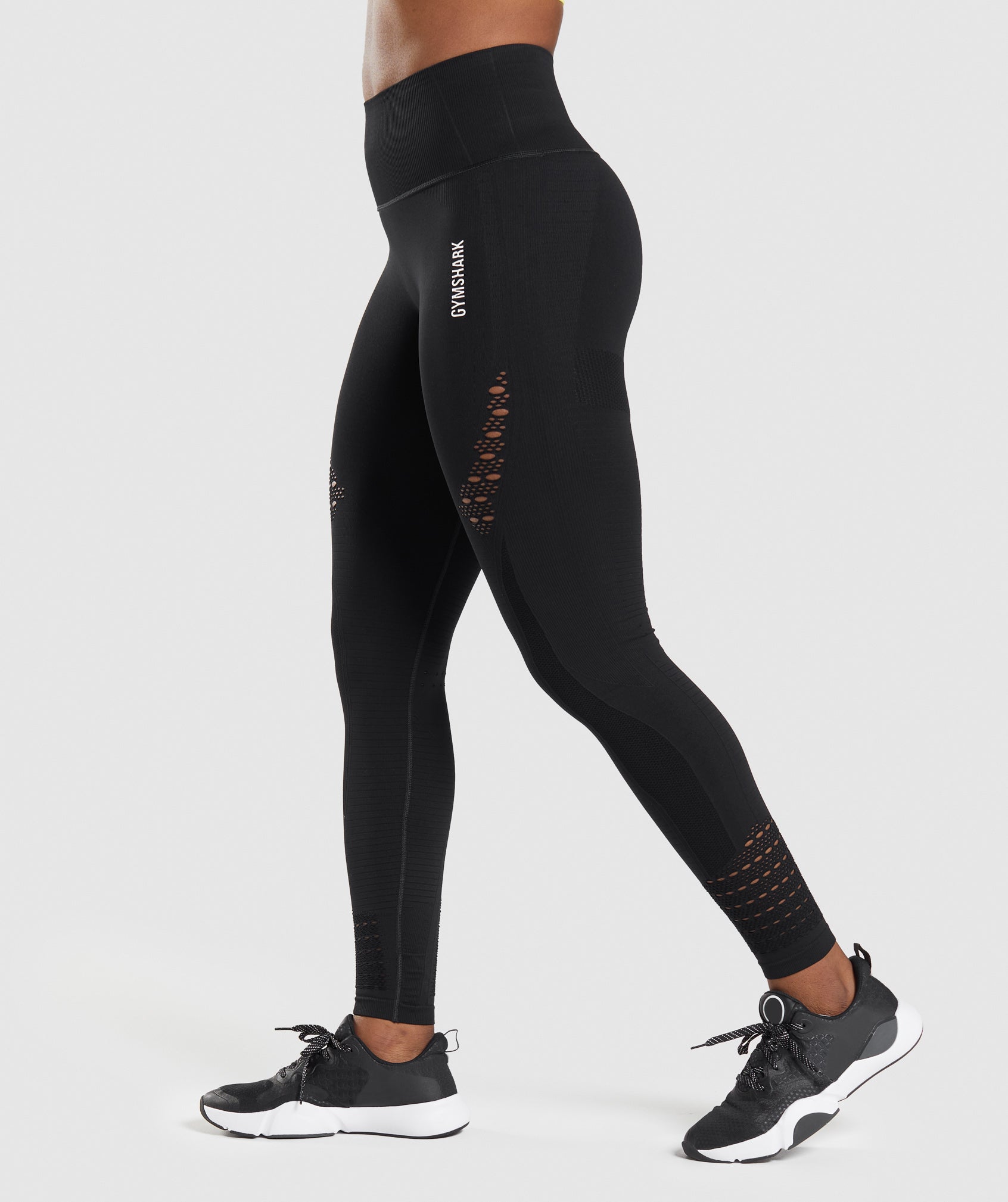 Black Women's Gymshark Energy Seamless Leggings | DOPFBR-685