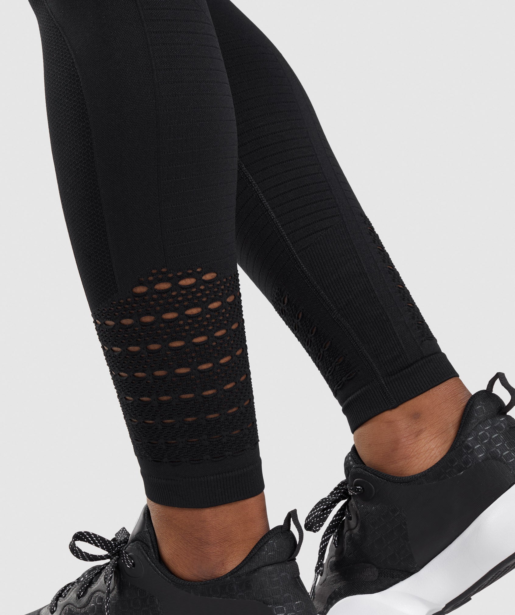 Black Women's Gymshark Energy Seamless Leggings | DOPFBR-685