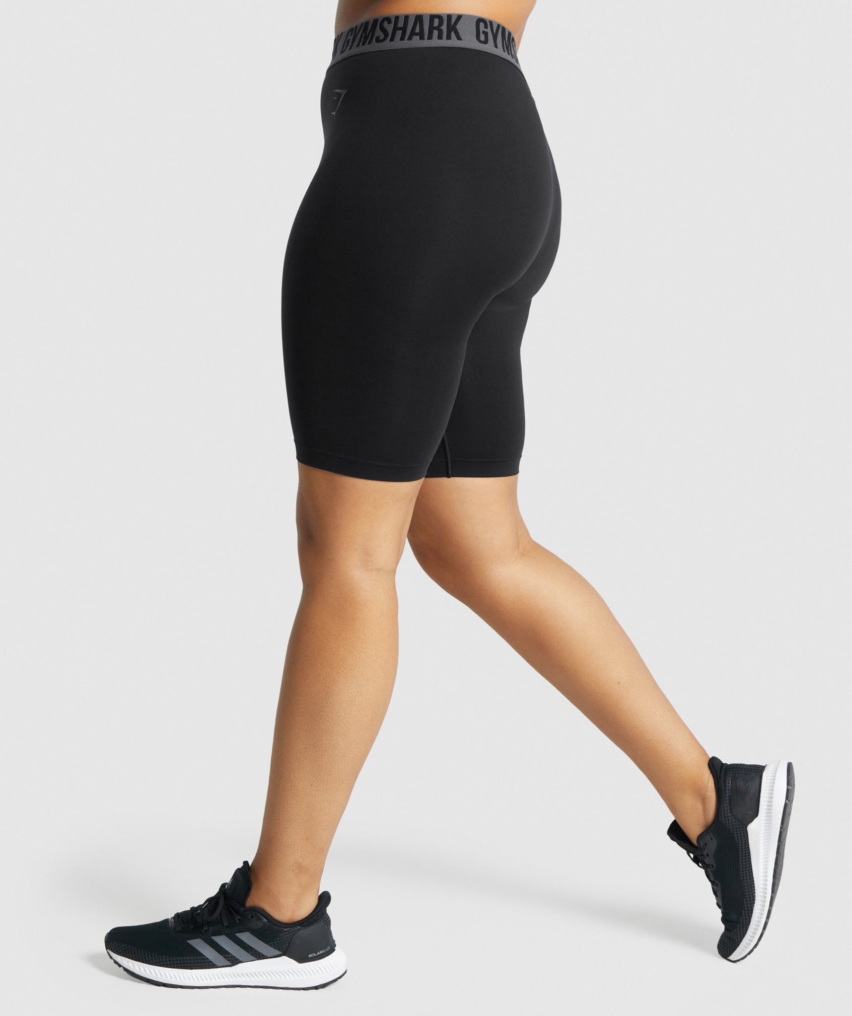 Black Women's Gymshark Fit Seamless Cycling Shorts | QYVTPF-278