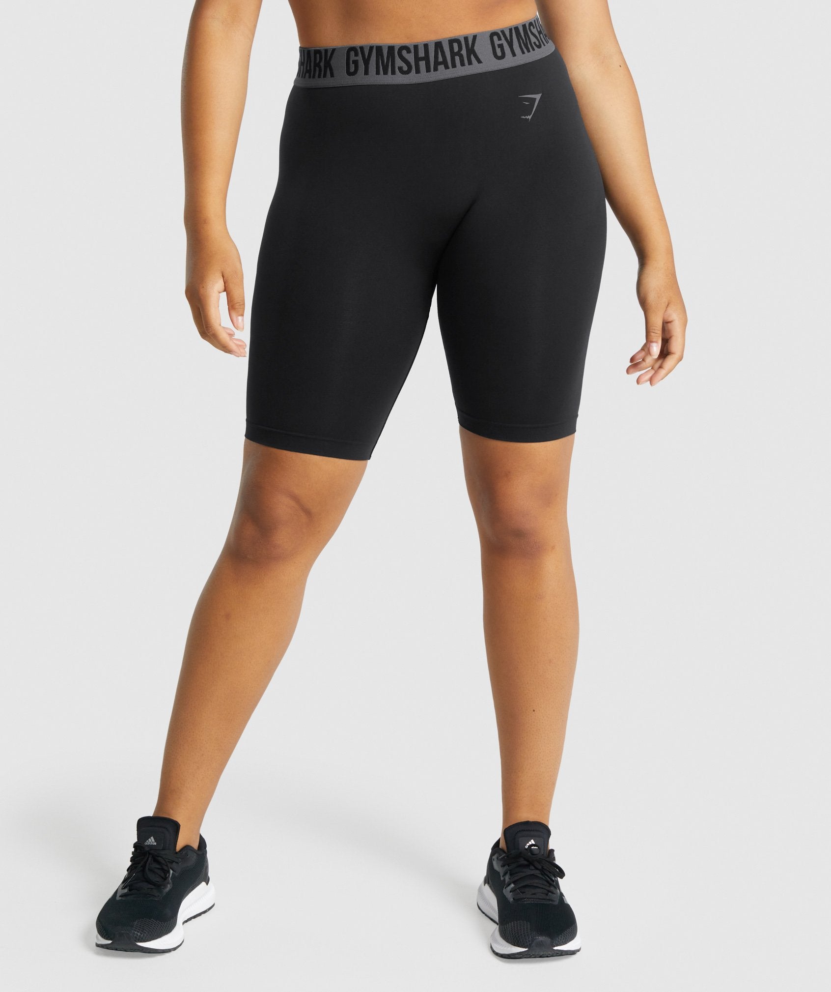 Black Women\'s Gymshark Fit Seamless Cycling Shorts | QYVTPF-278