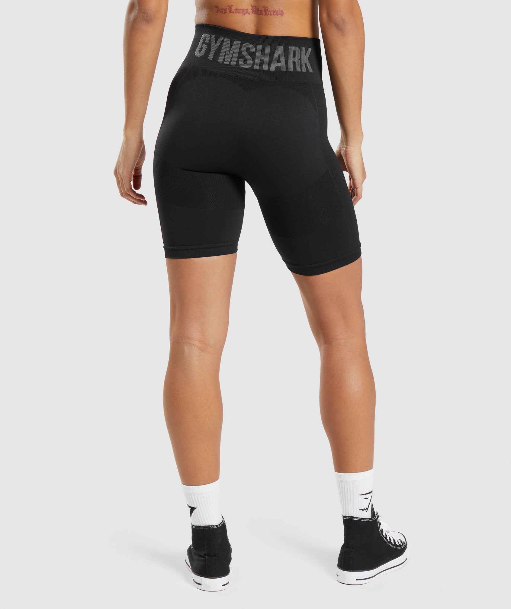 Black Women's Gymshark Flex Cycling Shorts | DKWLEM-509