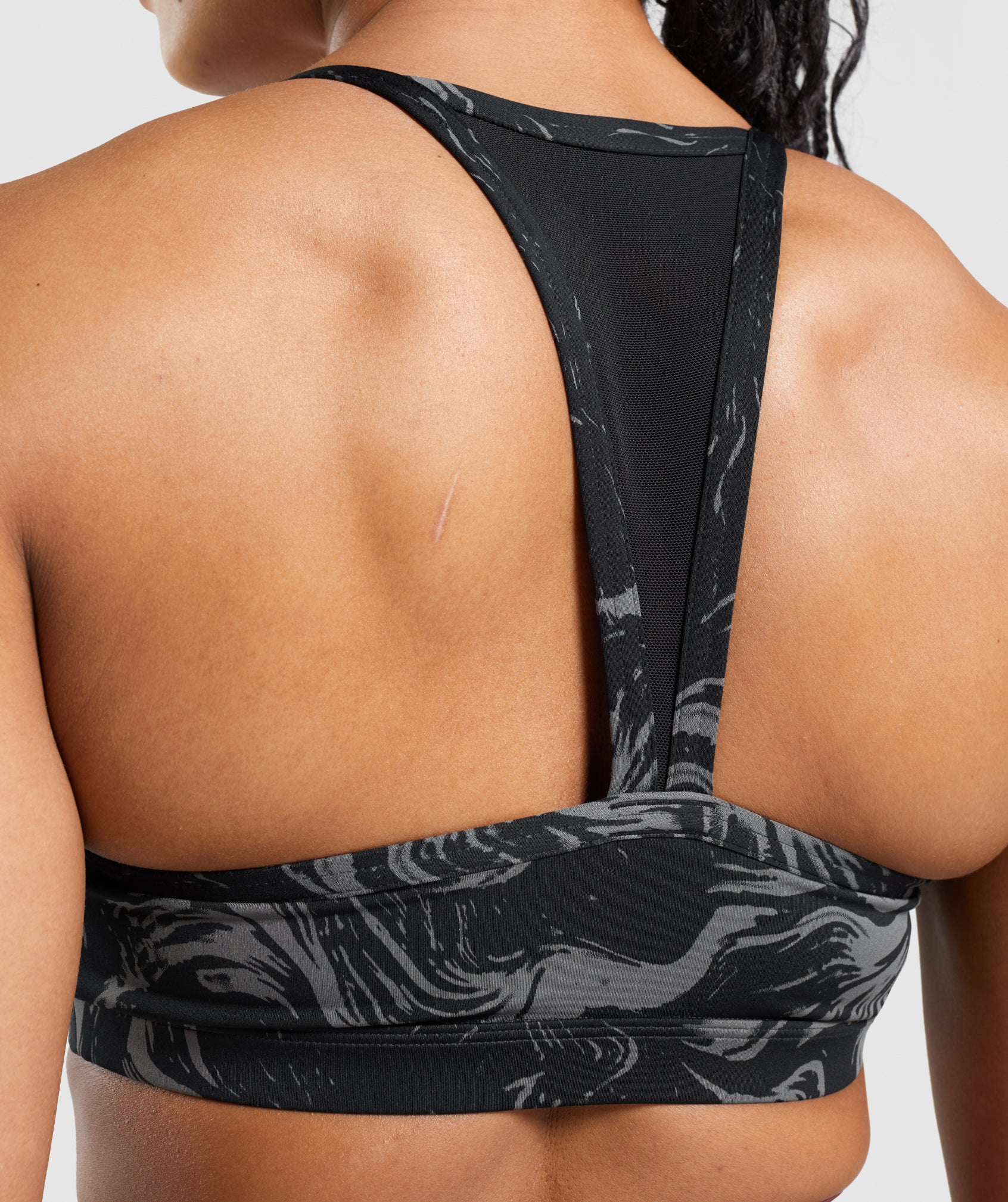 Black Women's Gymshark GS Power Sports Bra | BPZWEA-025