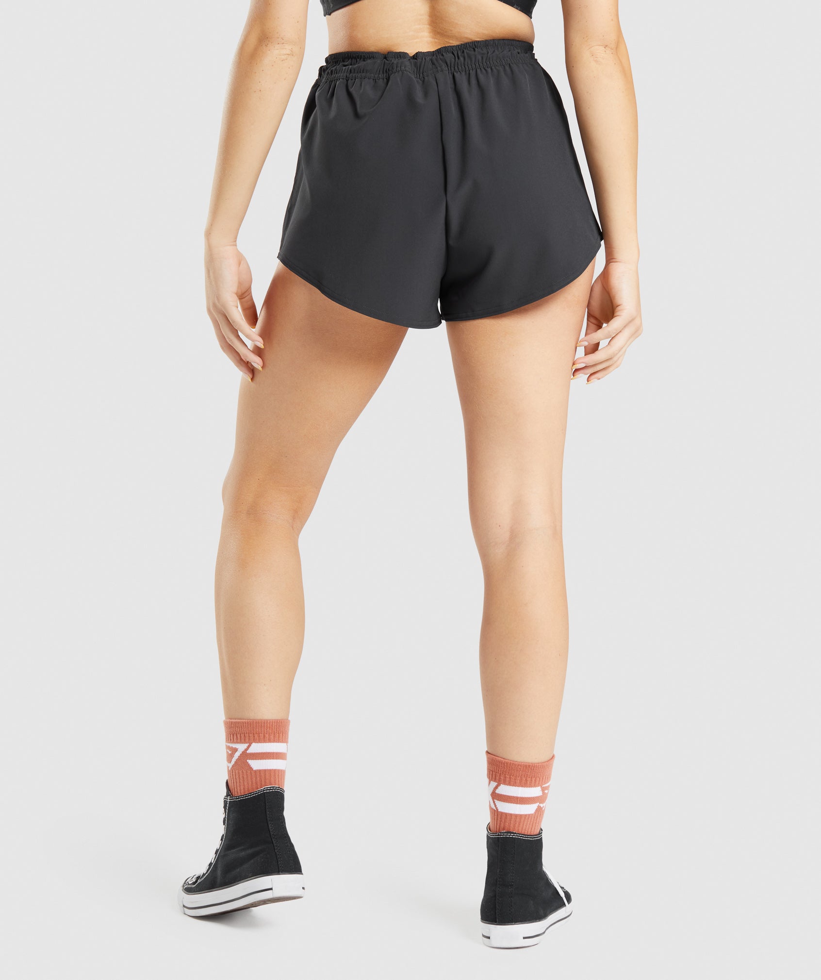 Black Women's Gymshark KK Fit Woven Shorts | NYAXIQ-016