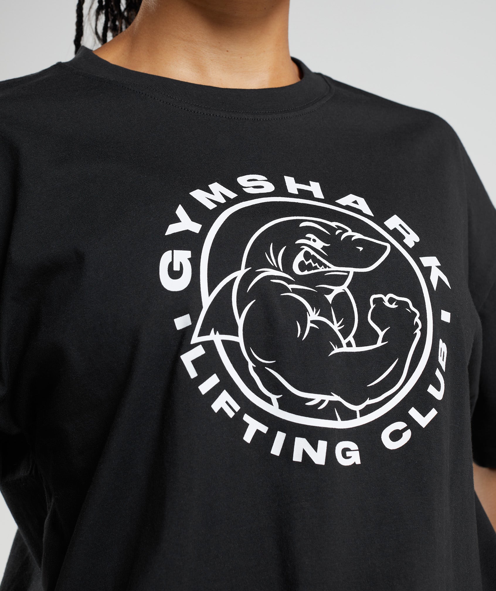 Black Women's Gymshark Legacy Oversized T Shirts | UBTGYX-879