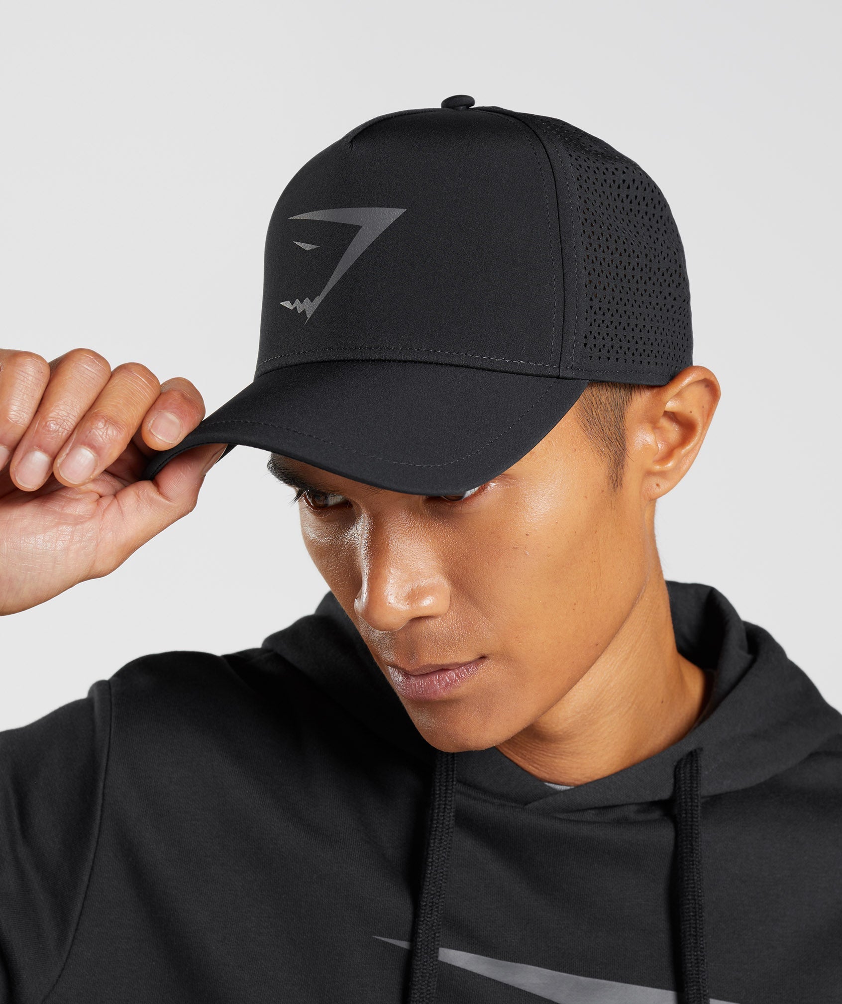 Black Women's Gymshark Mesh Trucker Hats | FZYRMH-580