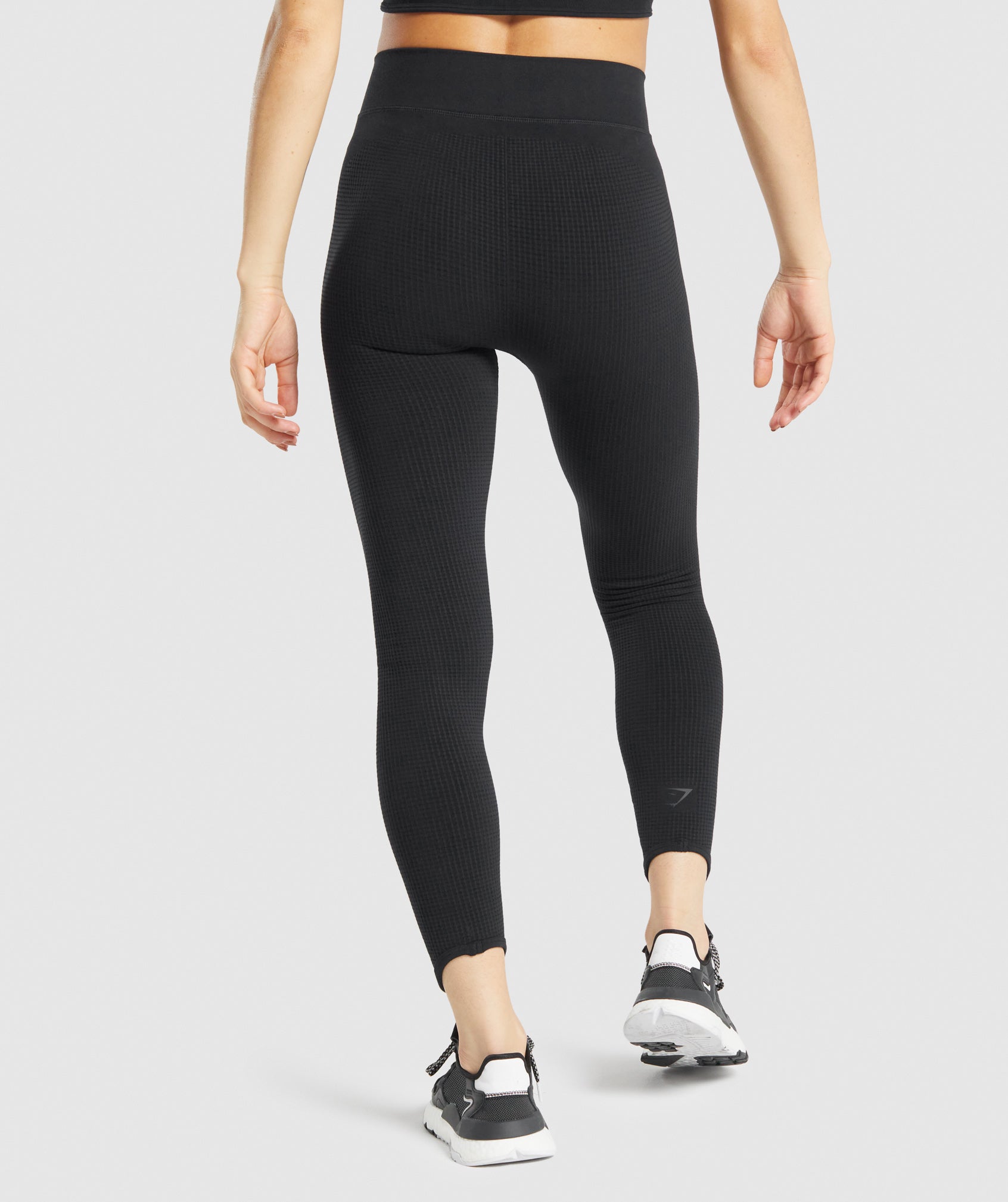 Black Women's Gymshark Pause Seamless Leggings | FEHKQU-742