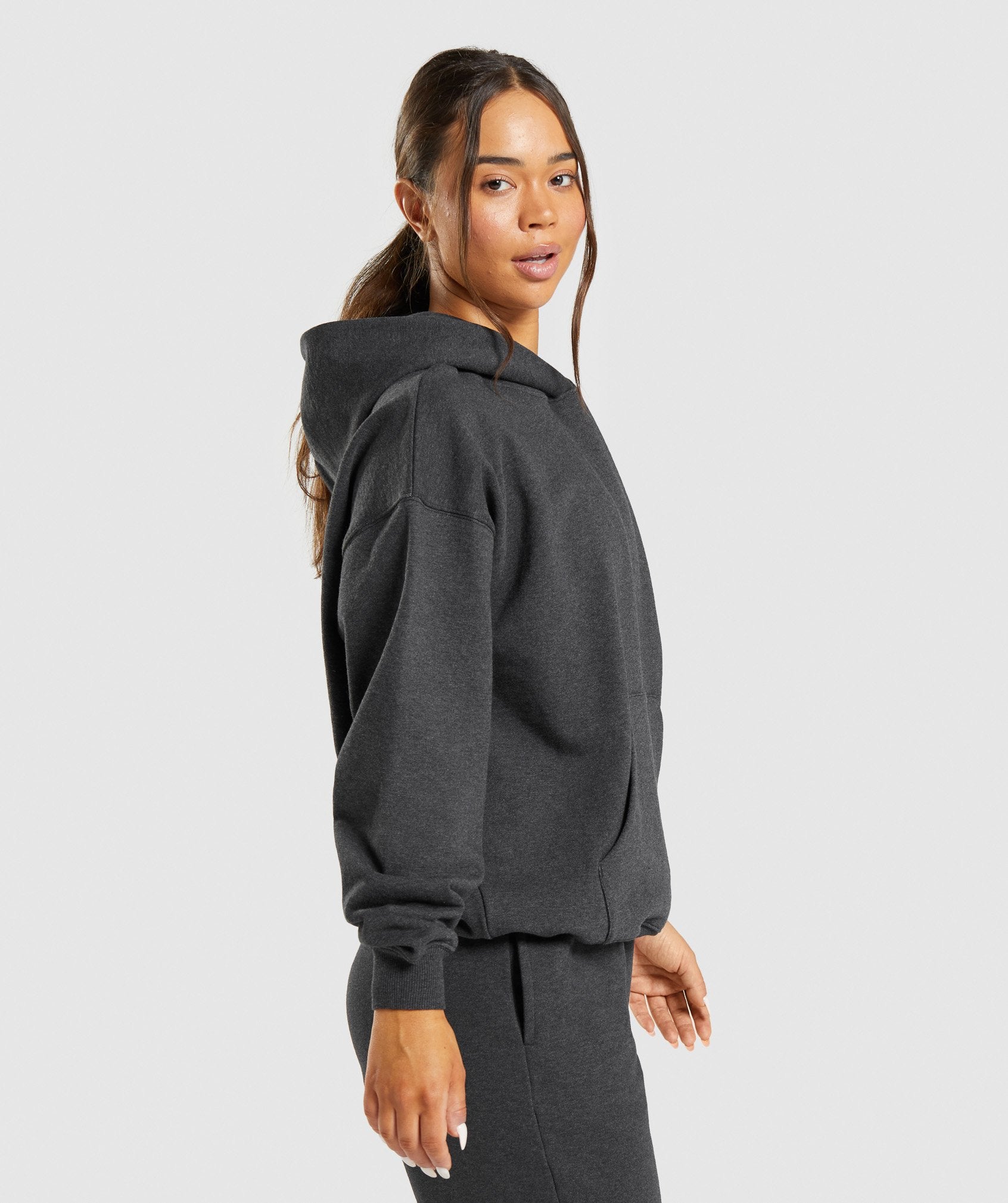 Black Women's Gymshark Rest Day Sweats Hoodie | TMXASZ-371