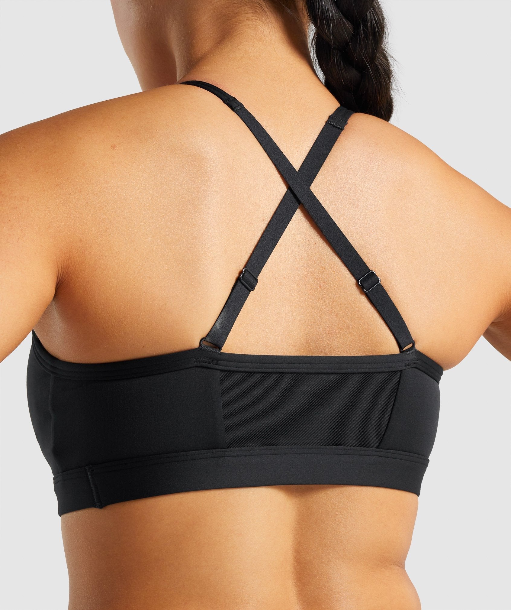 Black Women's Gymshark Ruched Sports Bra | EPMZOI-132