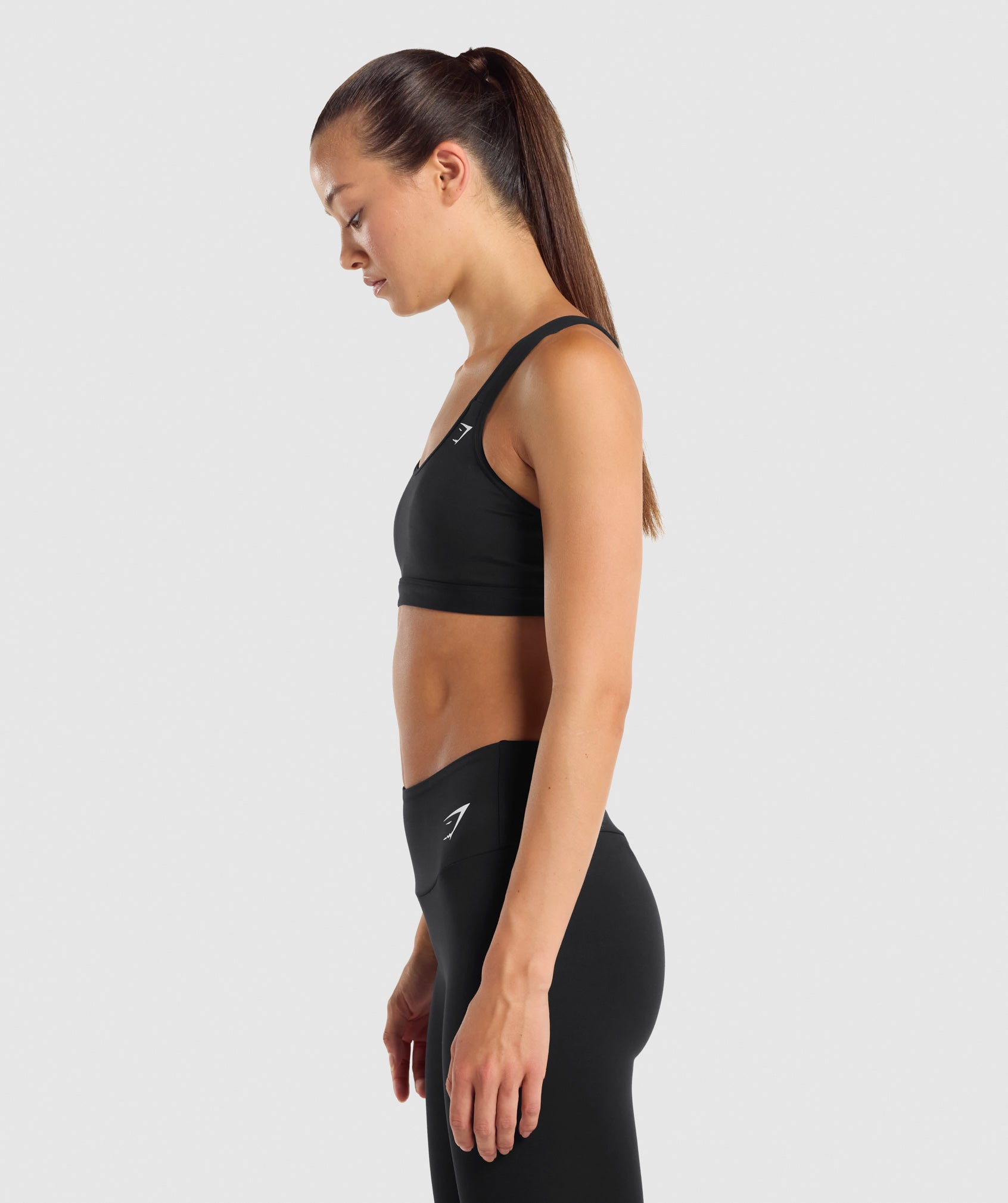 Black Women's Gymshark Scoop Neck Sports Bra | UREGOD-269