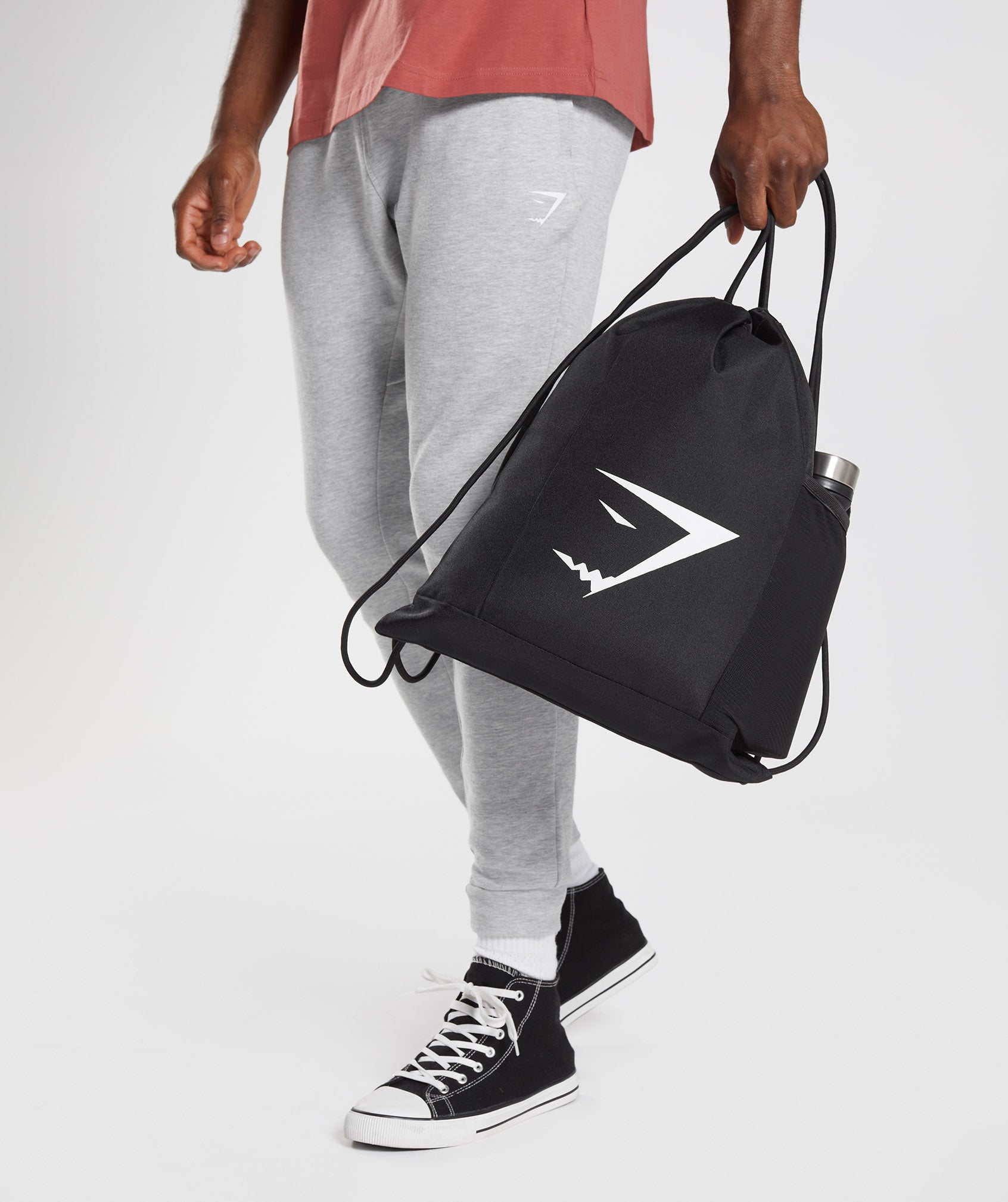 Black Women's Gymshark Sharkhead Gymsack Bags | SXBNCL-549