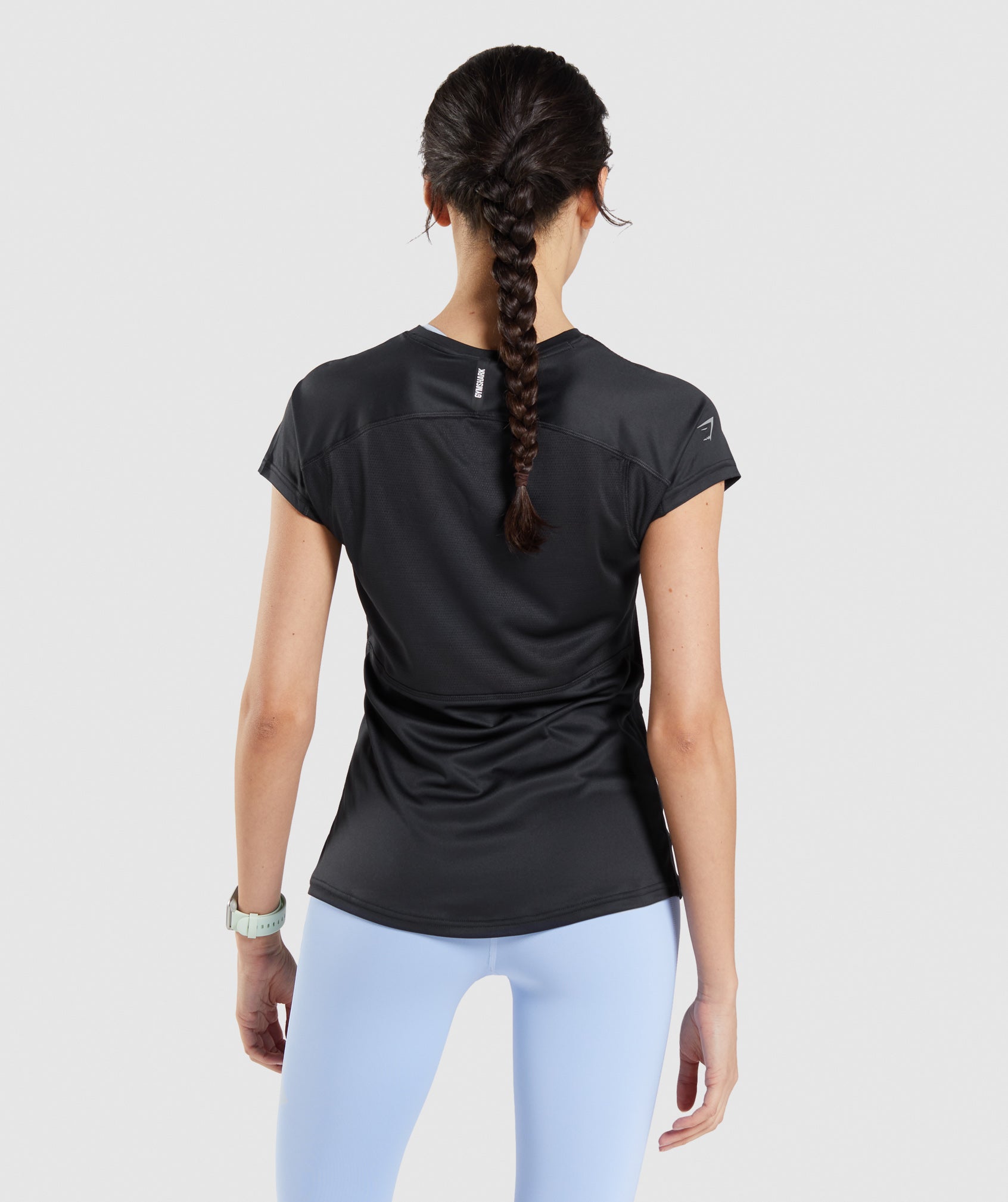 Black Women's Gymshark Speed T Shirts | NTYSUV-297