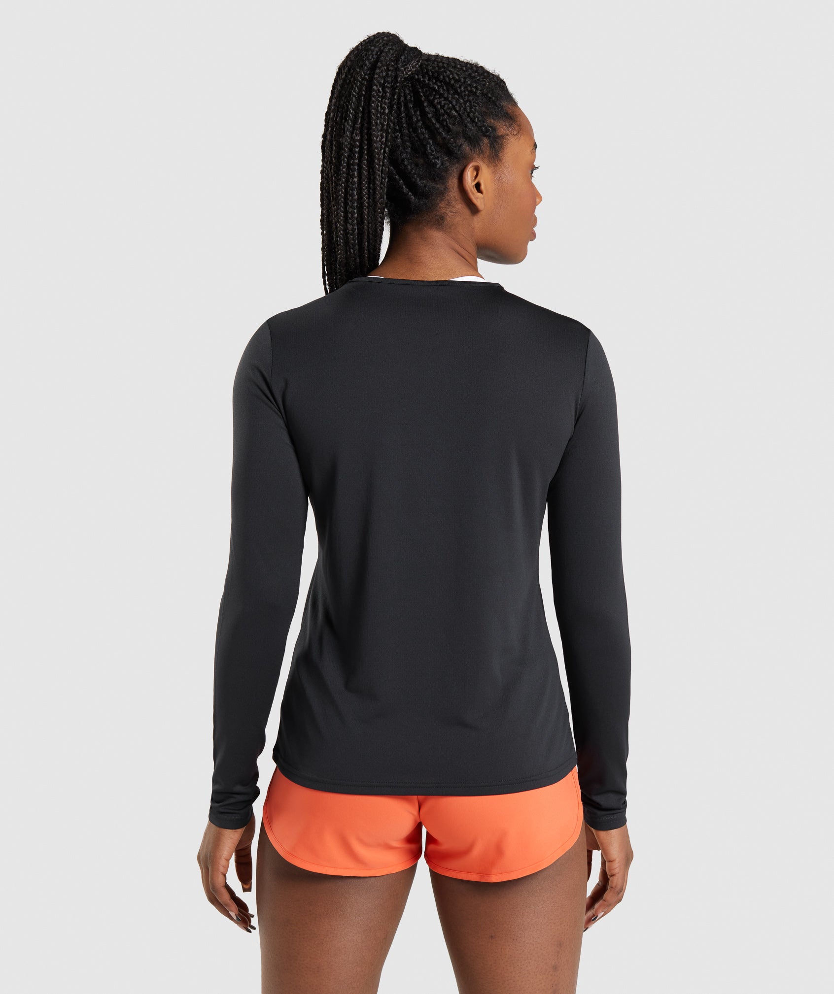 Black Women's Gymshark Training Long Sleeve Tops | HXMBFN-849