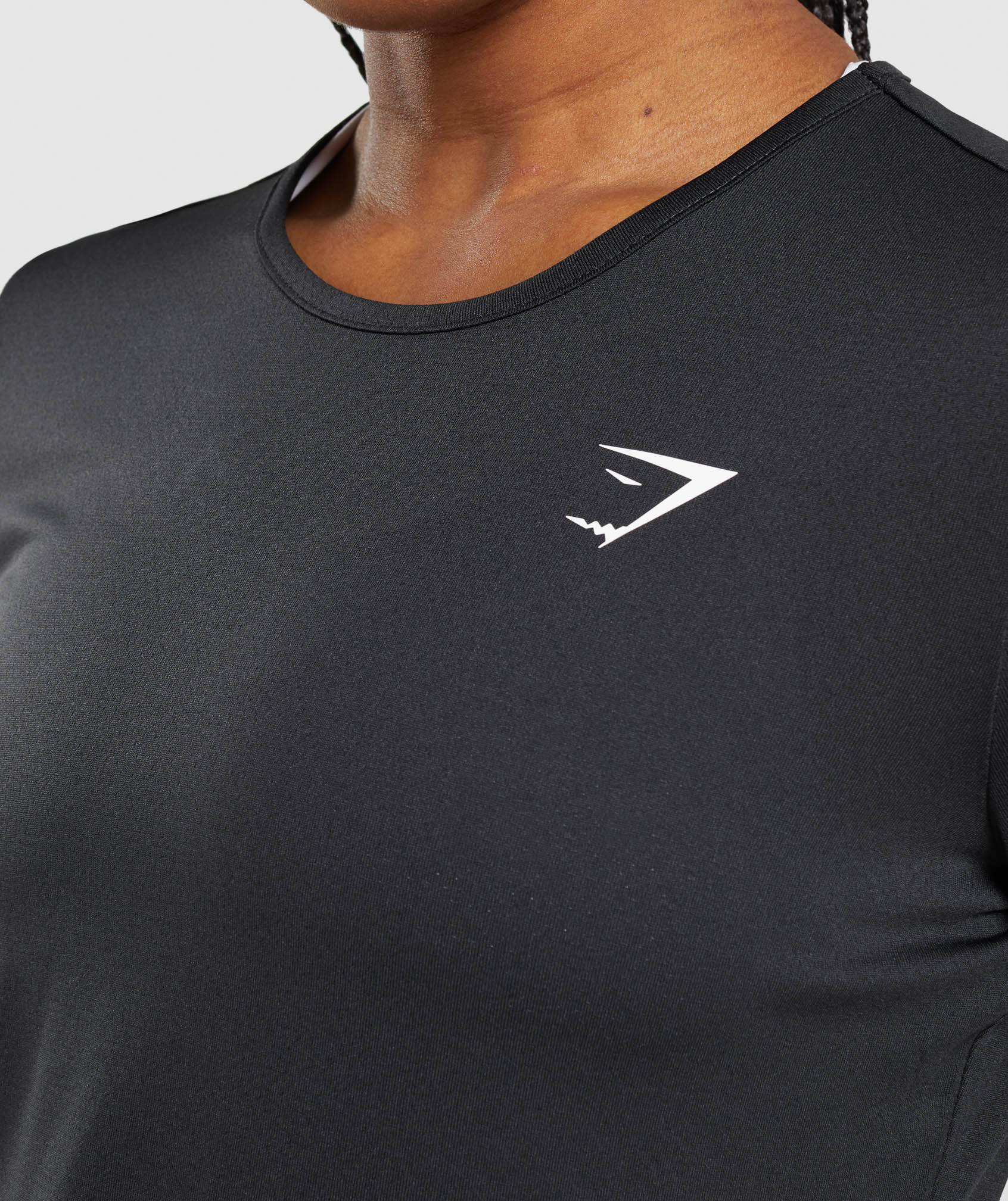 Black Women's Gymshark Training Long Sleeve Tops | HXMBFN-849