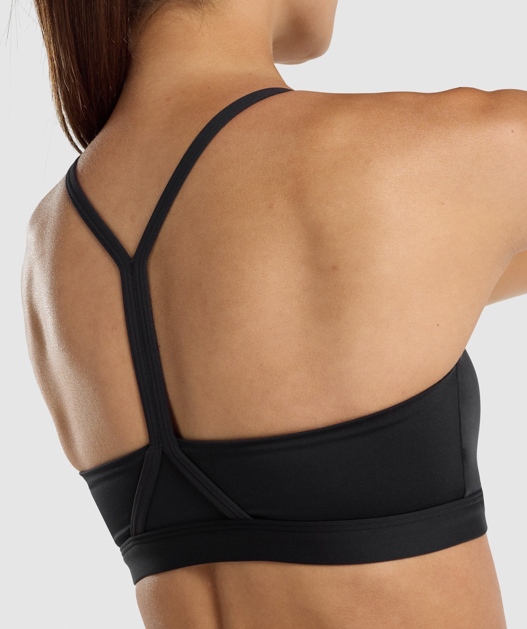 Black Women's Gymshark V Neck Sports Bra | ZQLCRX-438