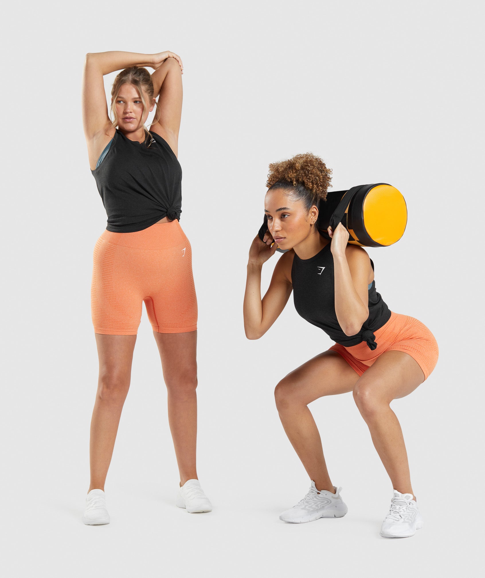 Black Women's Gymshark Vital Seamless 2.0 Light Tanks | GLVTAS-435