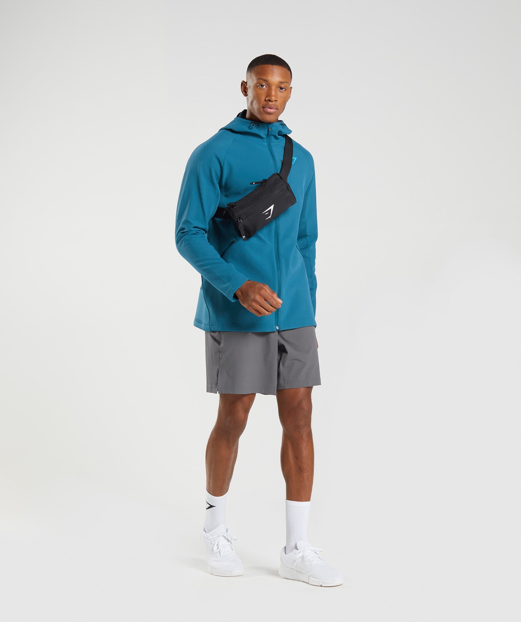 Blue Men's Gymshark Apex Jackets | ISTKRF-408