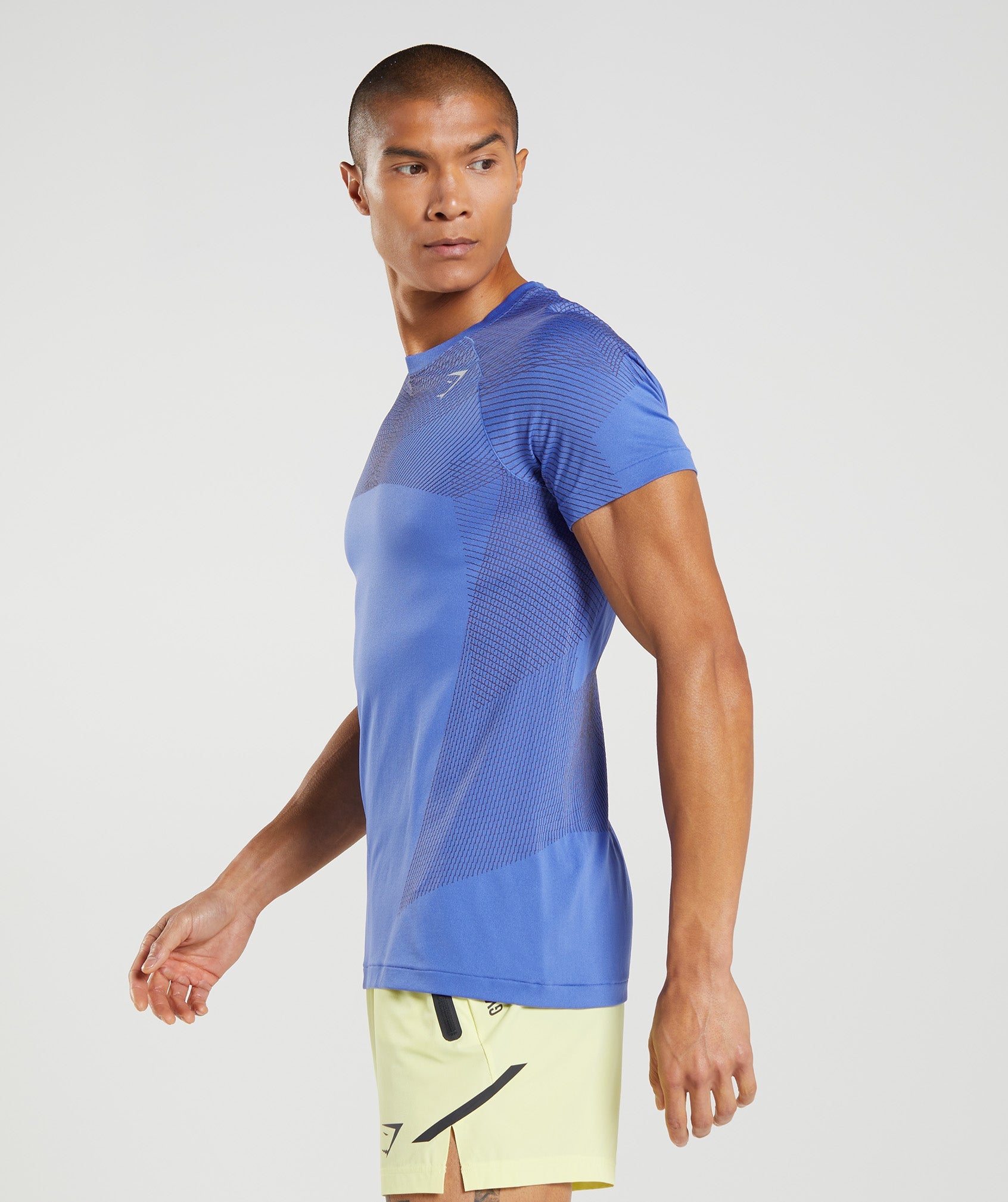 Blue Men's Gymshark Apex Seamless T Shirts | FOEUHI-160