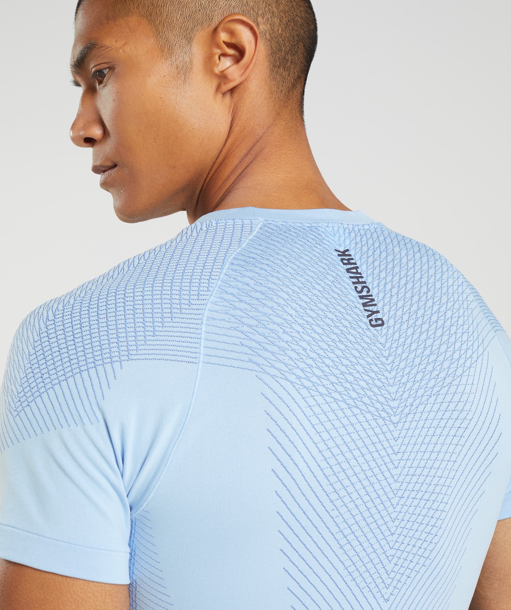 Blue Men's Gymshark Apex Seamless T Shirts | WDKIVE-039