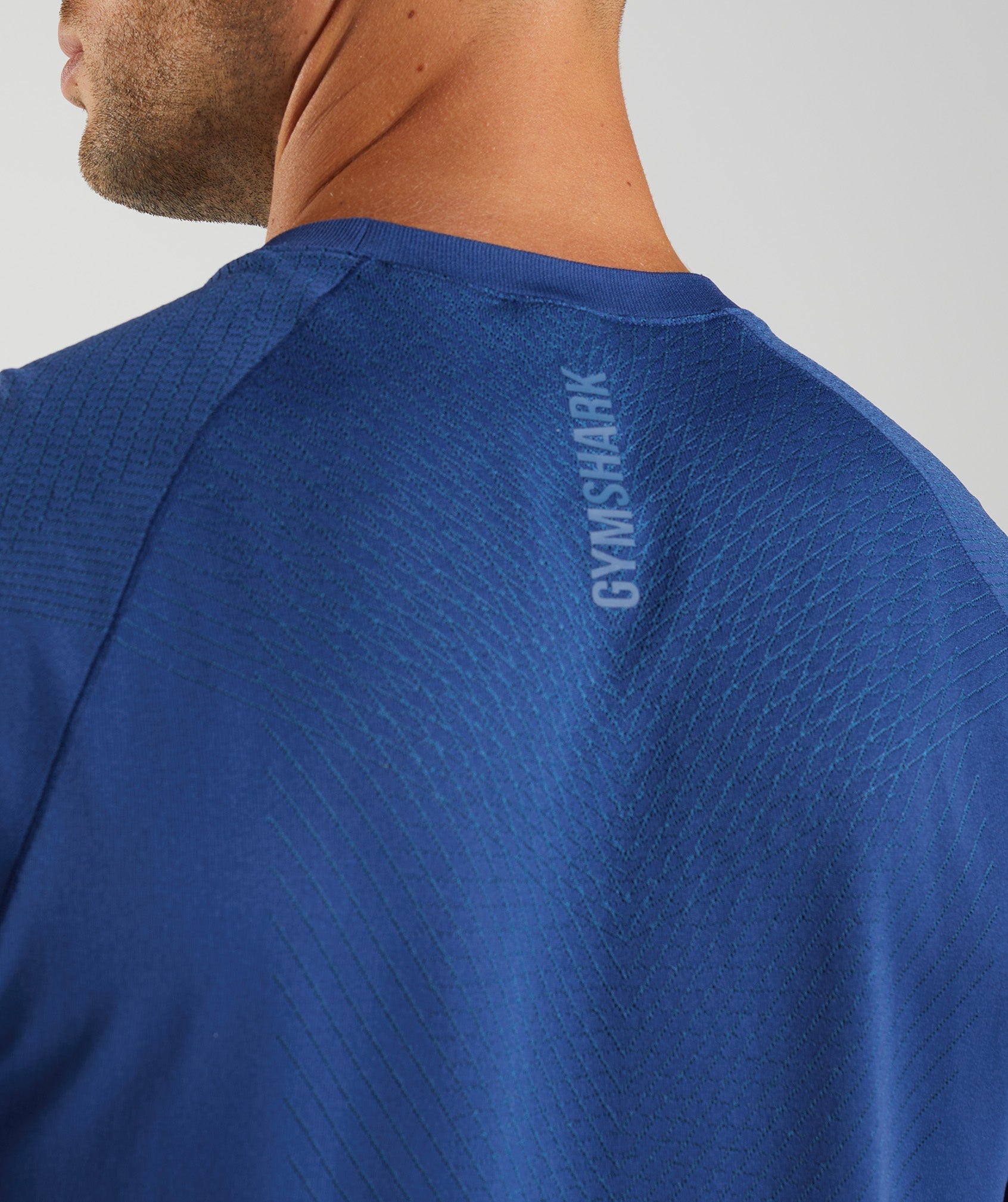 Blue Men's Gymshark Apex Seamless T Shirts | YEMKAG-920