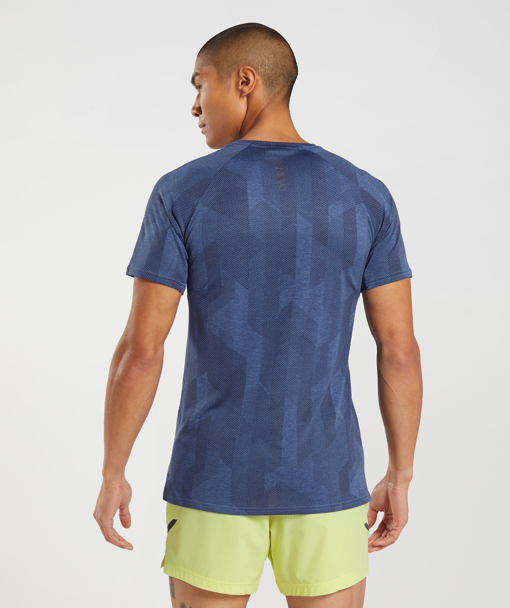 Blue Men's Gymshark Apex T Shirts | XSFTVD-960