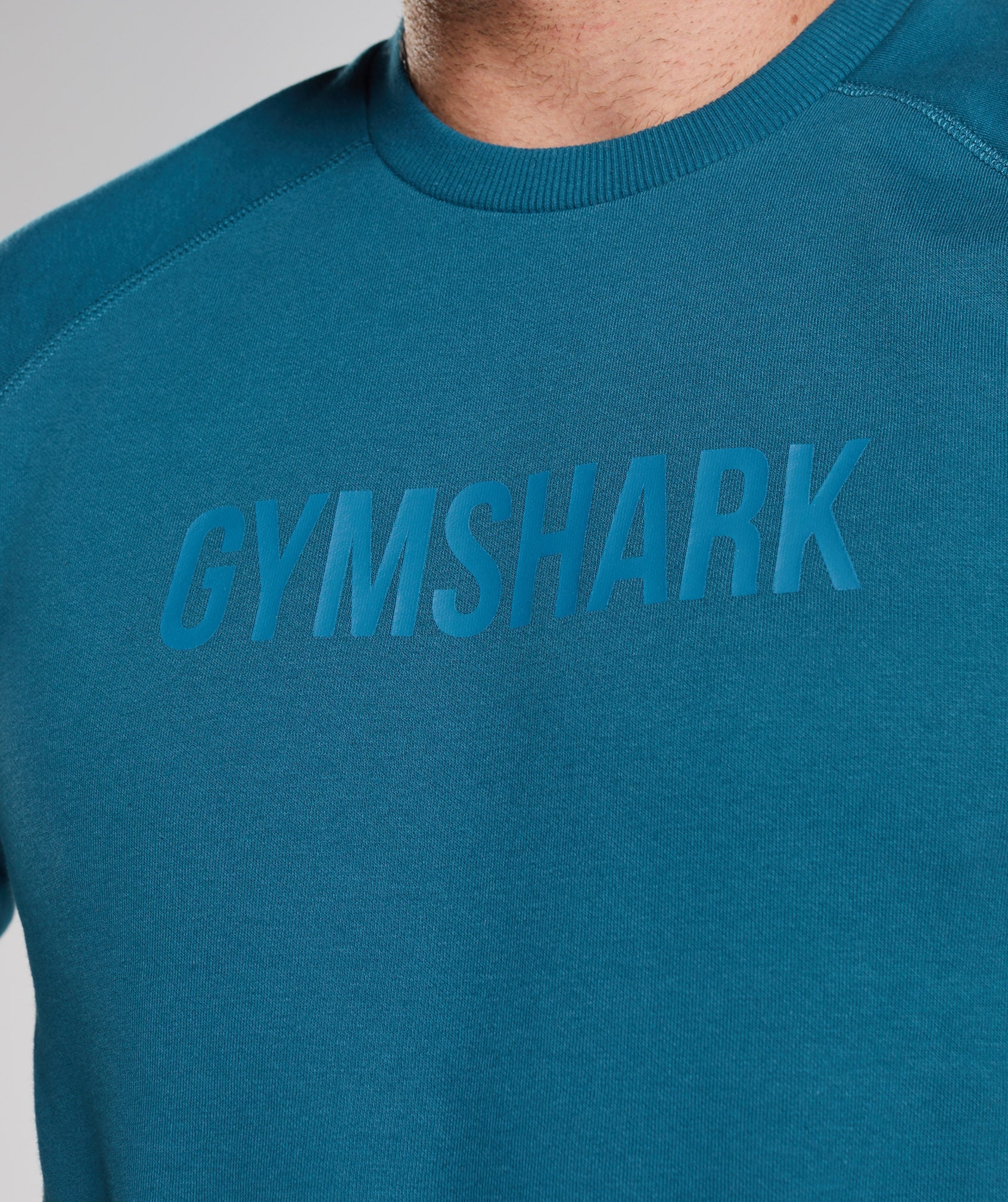 Blue Men's Gymshark Apollo Crew Sweatshirts | JCZORN-905