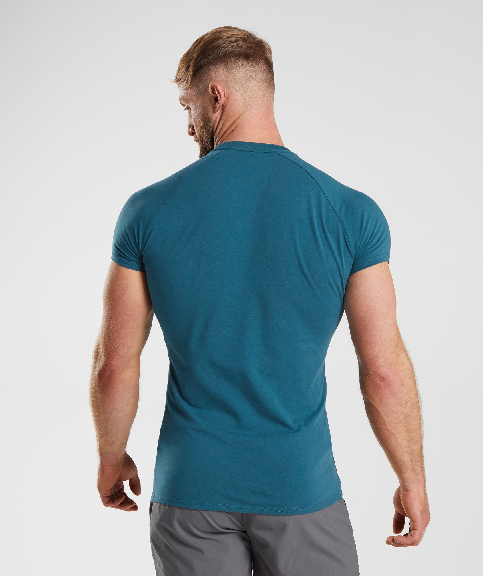 Blue Men's Gymshark Apollo T Shirts | HWOAGX-783