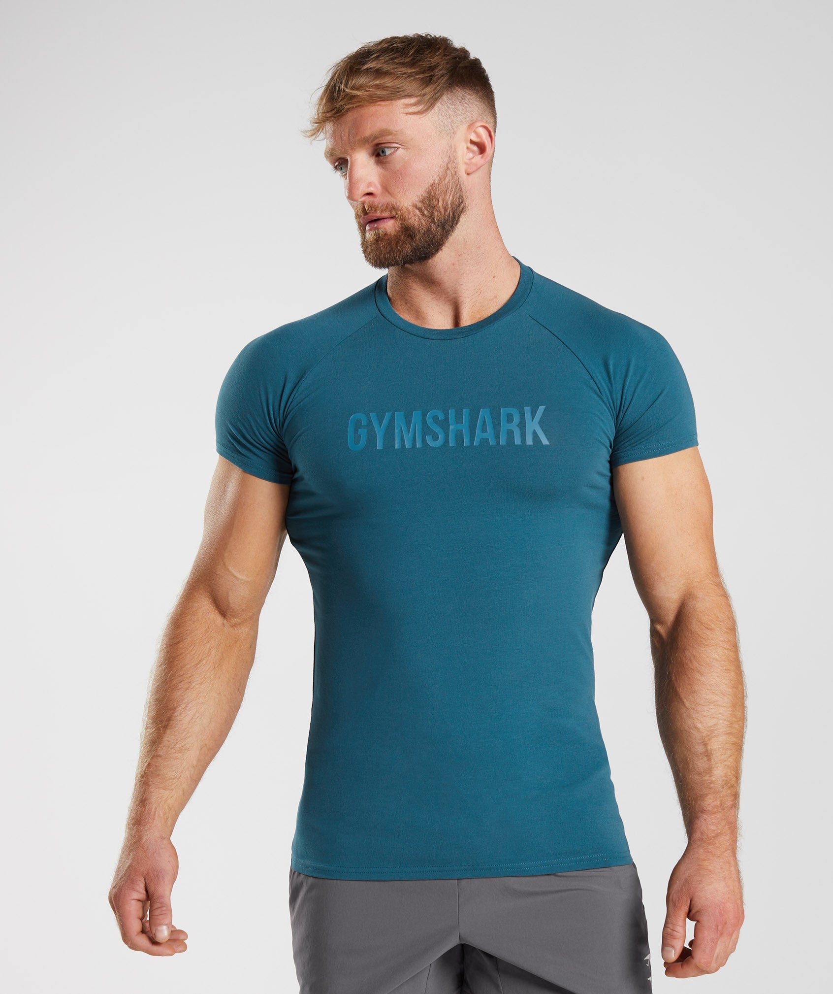 Blue Men\'s Gymshark Apollo T Shirts | HWOAGX-783