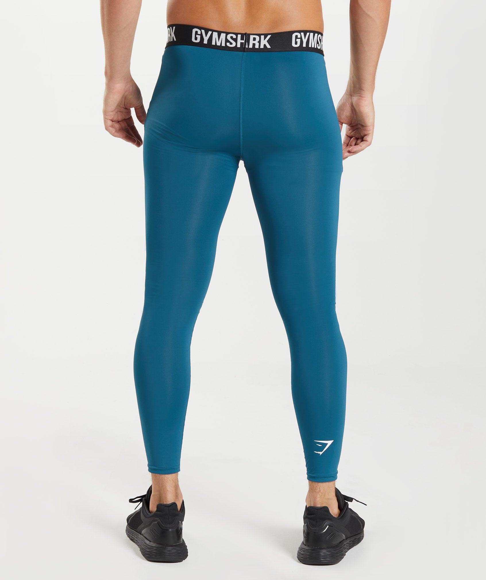 Blue Men's Gymshark Element Baselayer Leggings | OJCLMN-540